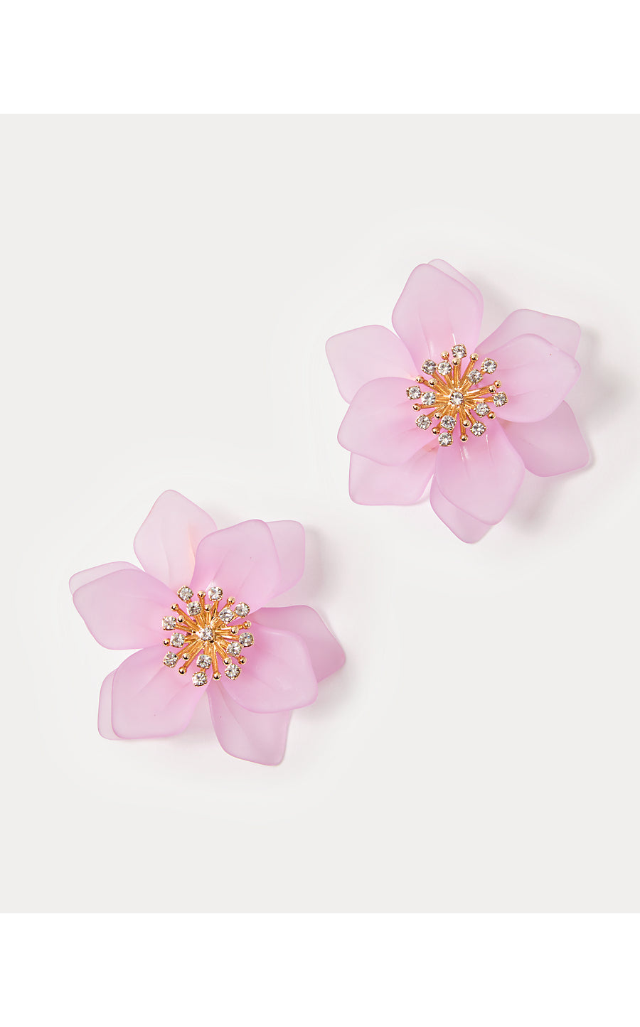 ORCHID GARDEN EARRINGS, WATER HYACINTH