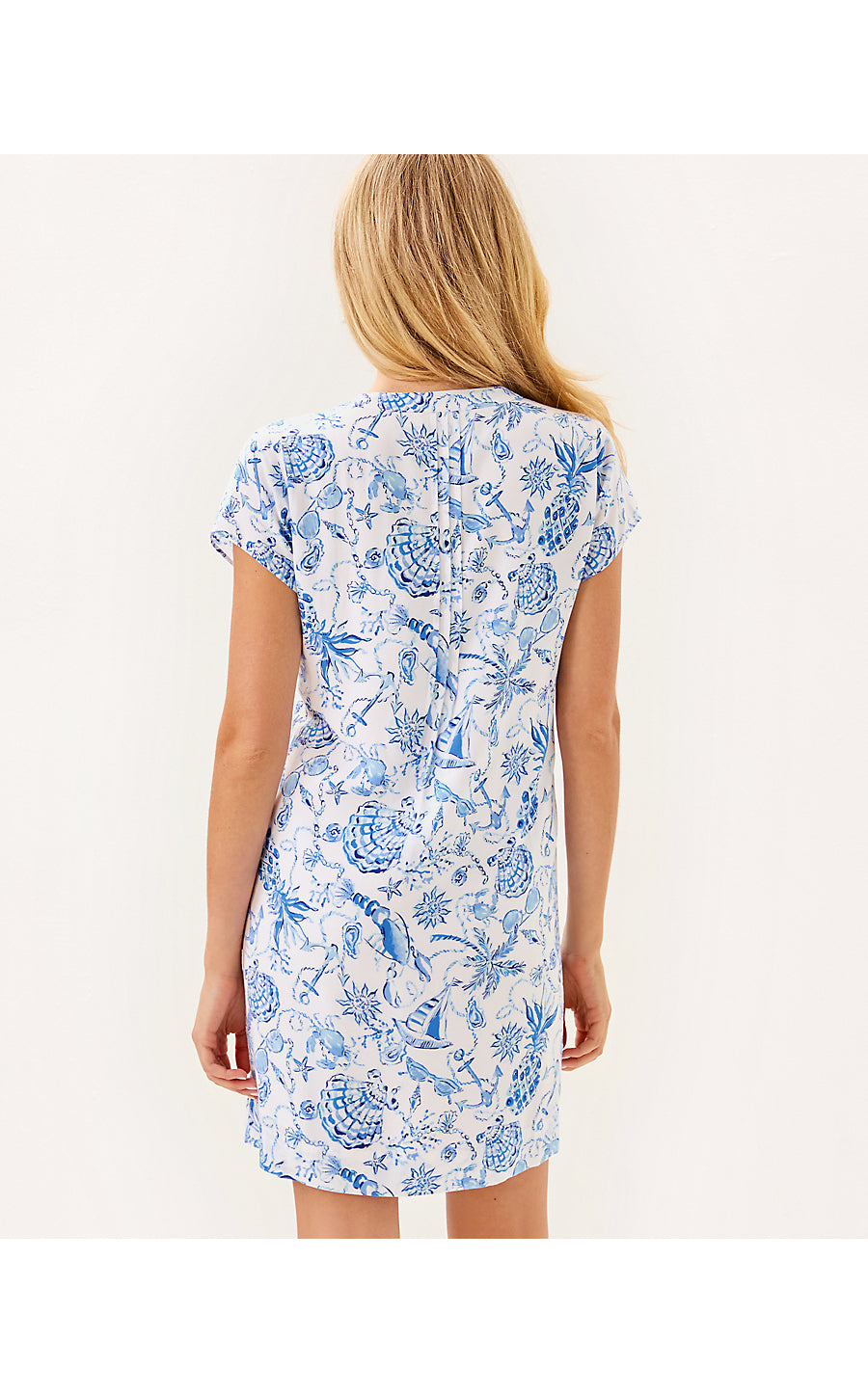 ANSELLA TUNIC DRESS, RESORT WHITE BAREFOOT BEACHCOMBERS
