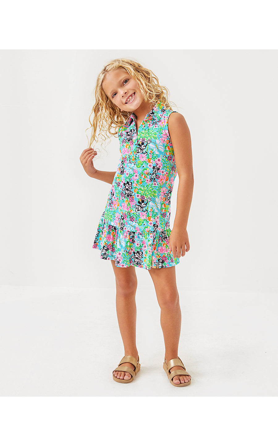 MINI RIEGAN DRESS, MULTI LILLY HEARTS DISNEY