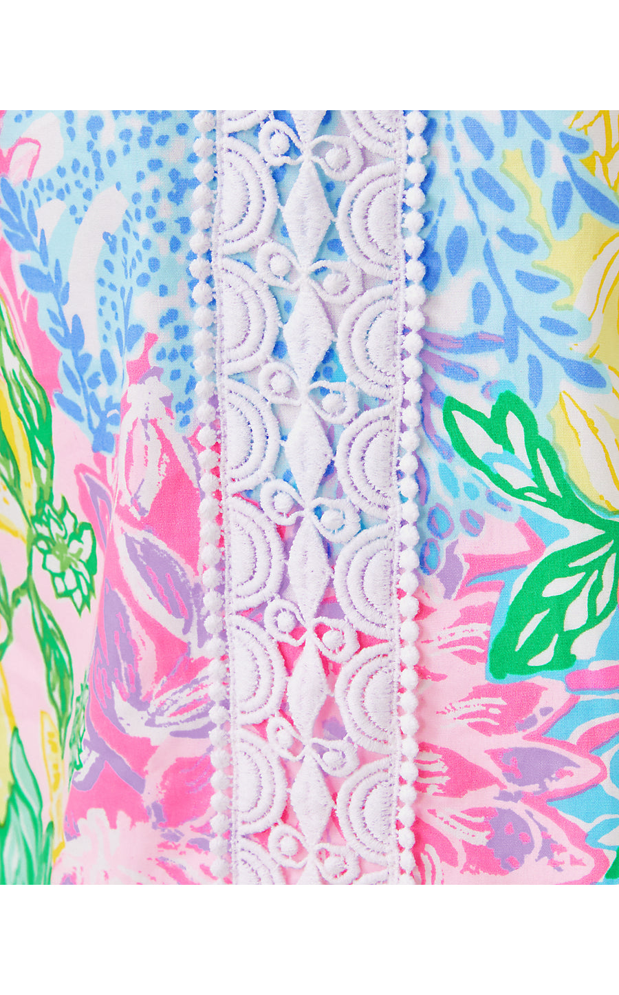 LITTLE LILLY CLASSIC SHIFT, MULTI BRIGHT DELIGHT PATCH
