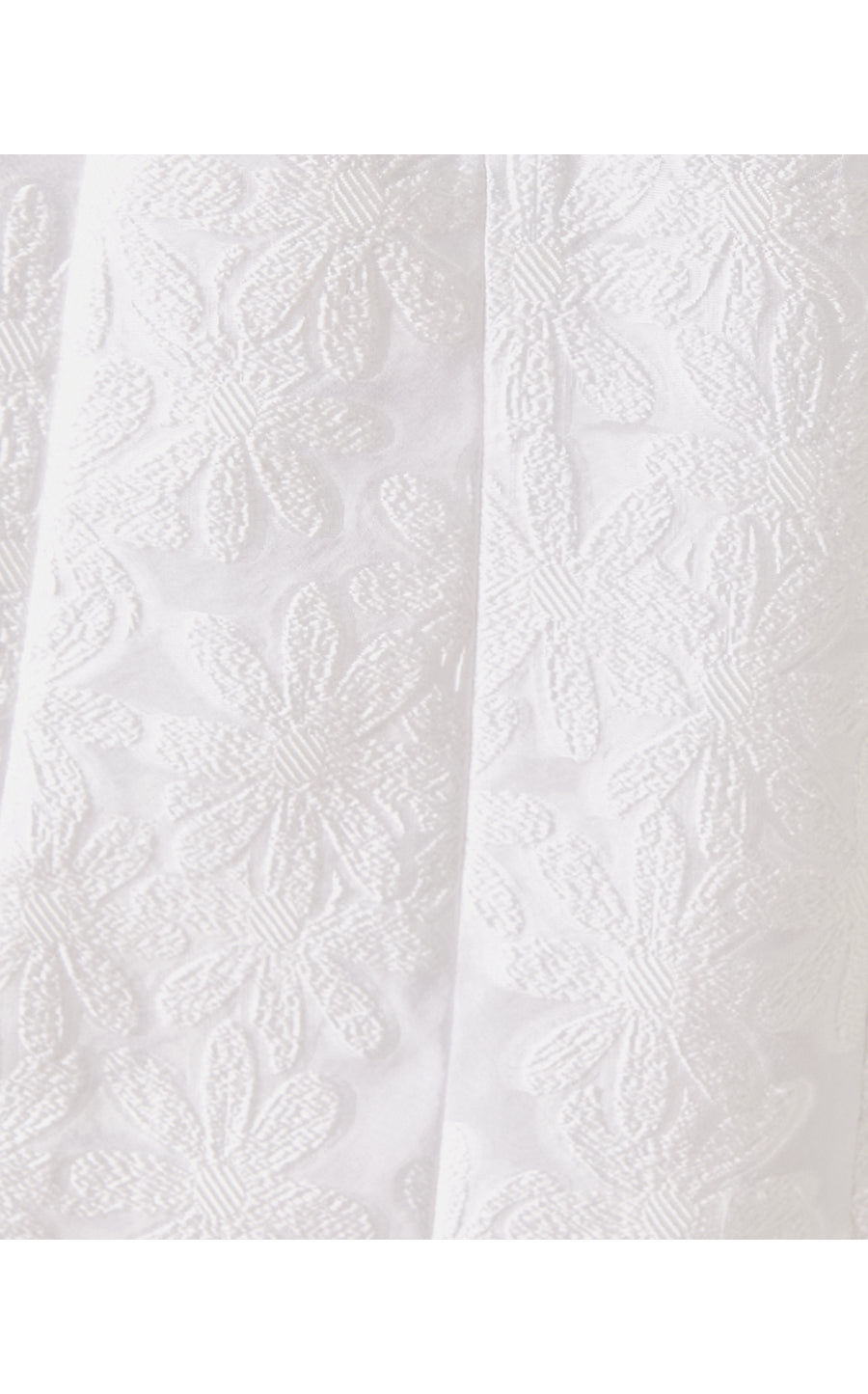 MARISSA DRESS, RESORT WHITE PEONY BLOOM ORGANZA JACQUARD