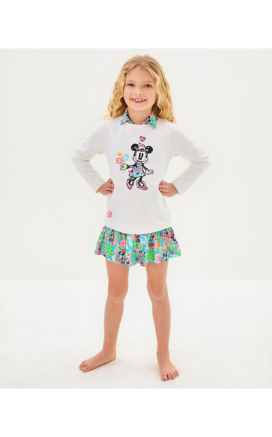 MINI BALLAD SWEATSHIRT, MULTI LILLY HEARTS DISNEY GRAPHIC CHILDRENS