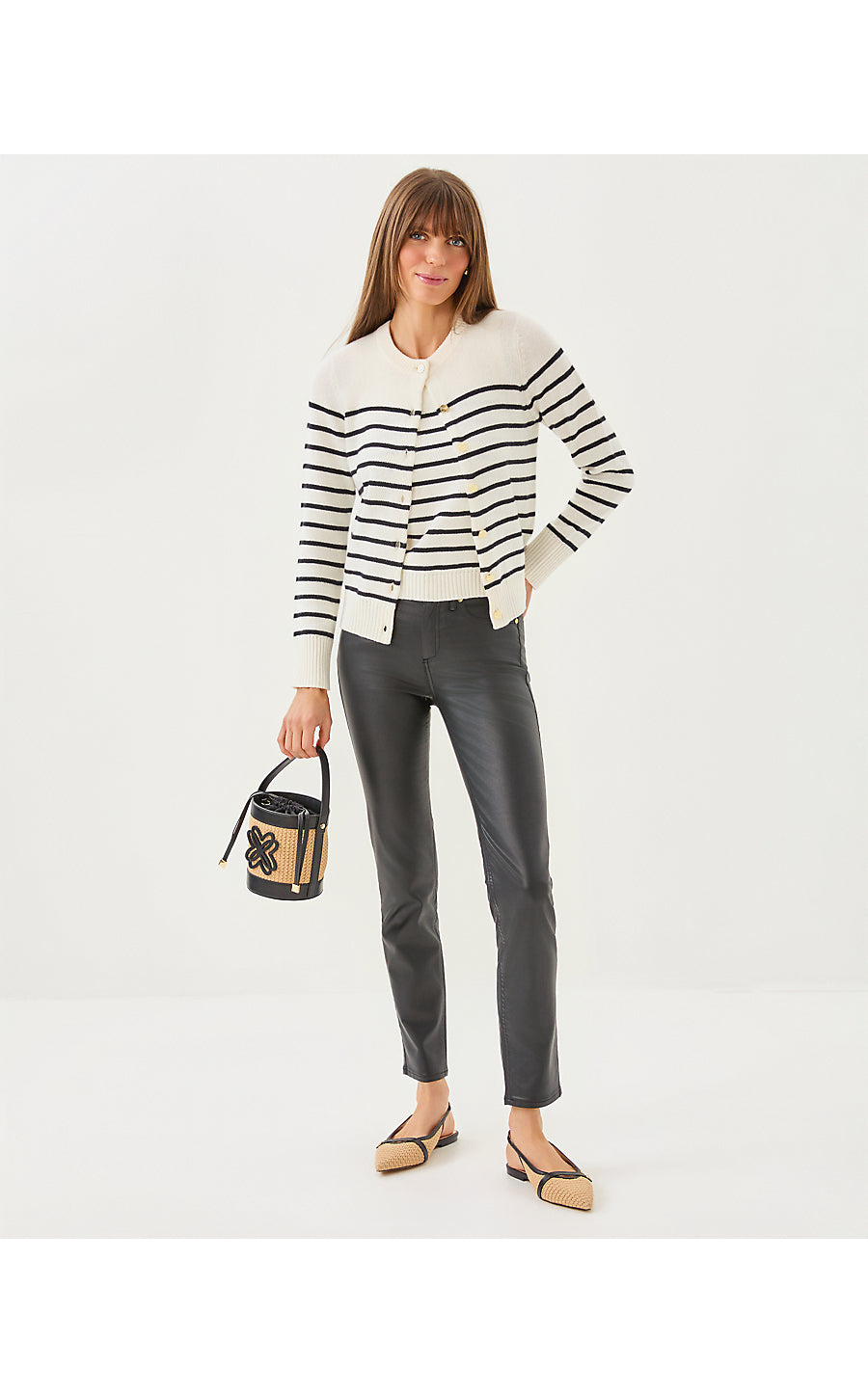 FAIRLEY STRIPE SWEATER SET, COCONUT IRISISTABLE STRIPE
