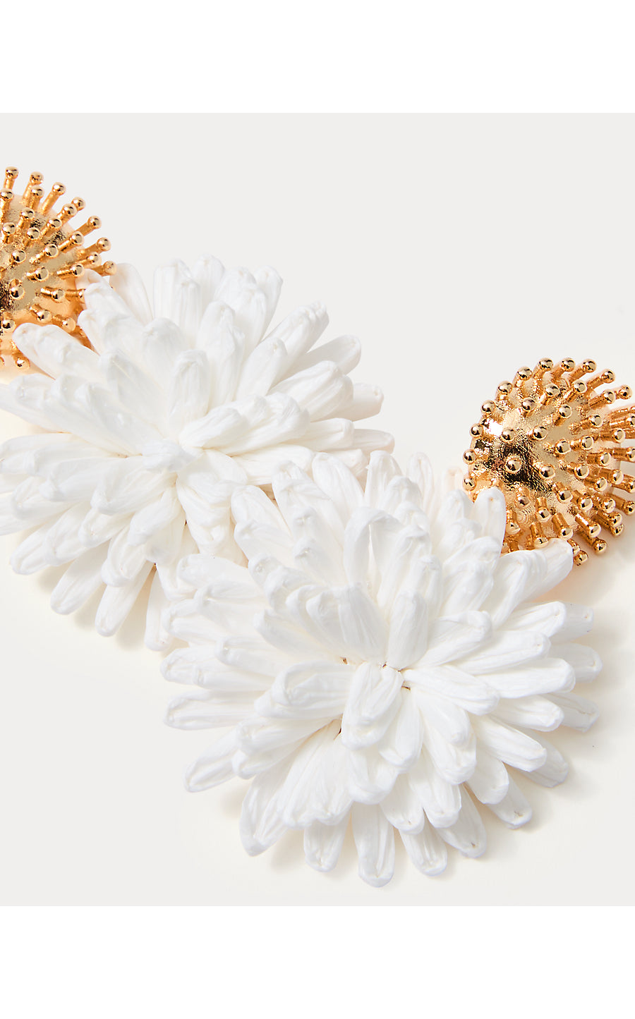 SUMMER SHORELINES RAFFIA EARRINGS, RESORT WHITE
