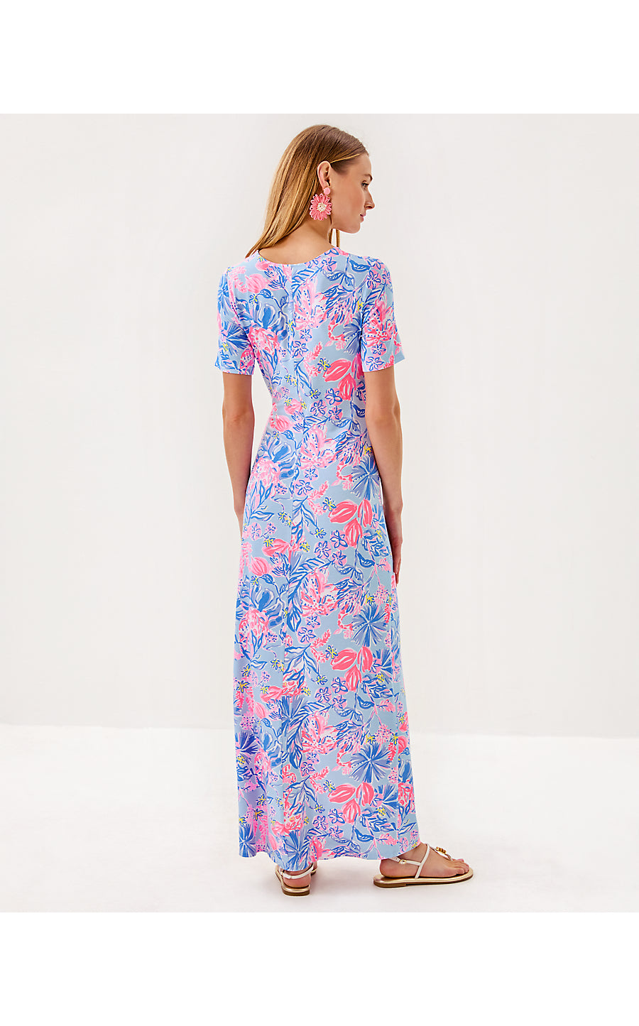 CHACE MAXI DRESS, MULTI ELEPHANT SPLASH