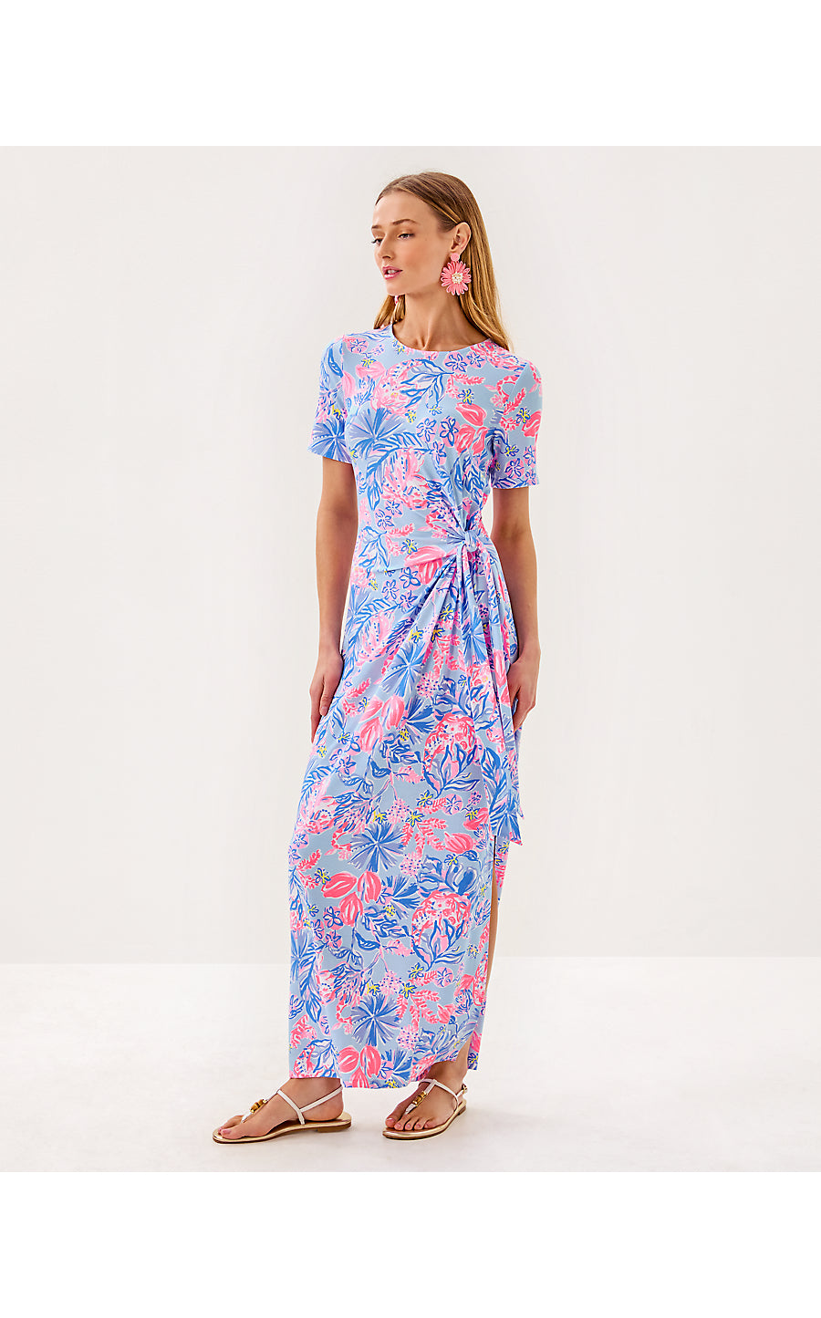 CHACE MAXI DRESS, MULTI ELEPHANT SPLASH
