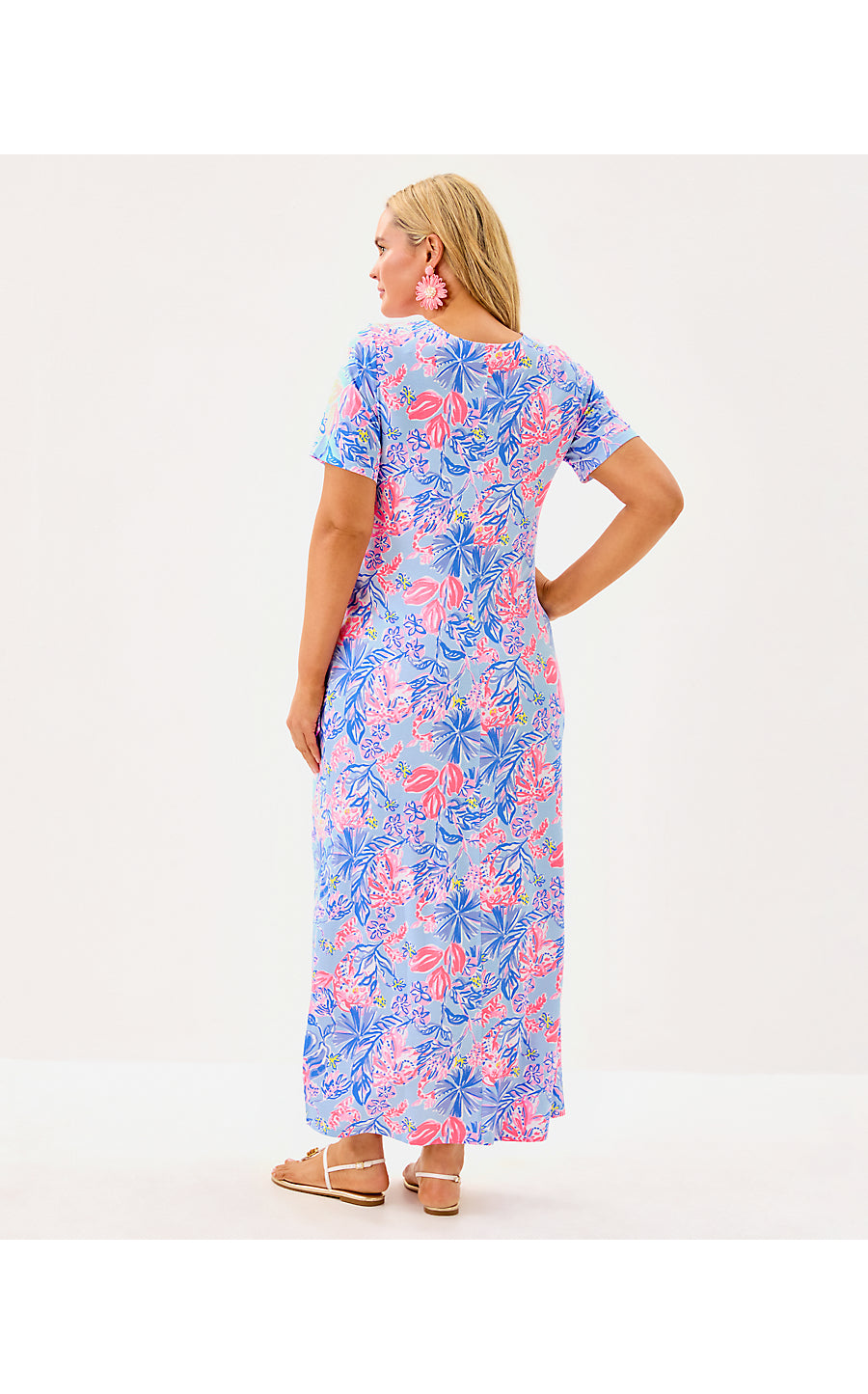 CHACE MAXI DRESS, MULTI ELEPHANT SPLASH