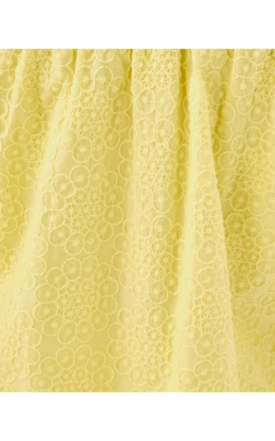 KATARA OFF THE SHOULDER TOP, LIMONCELLO BUBBLE EMBROIDERY