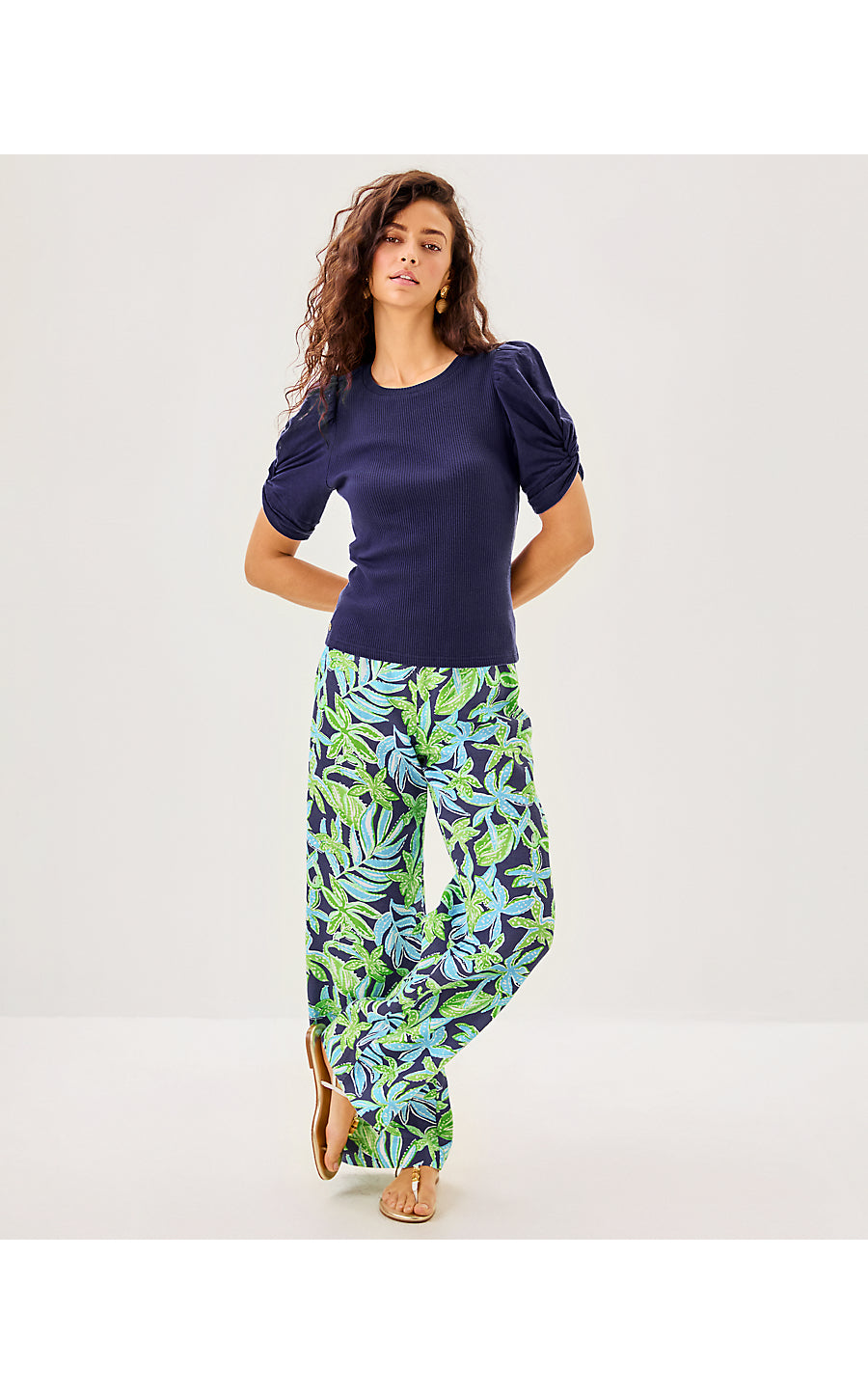 IGBY KNIT TOP, SAPPHIRE POOL