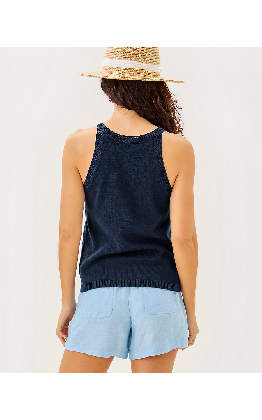 EMRA SWEATER TANK, LOW TIDE NAVY APRES SAIL JACQUARD