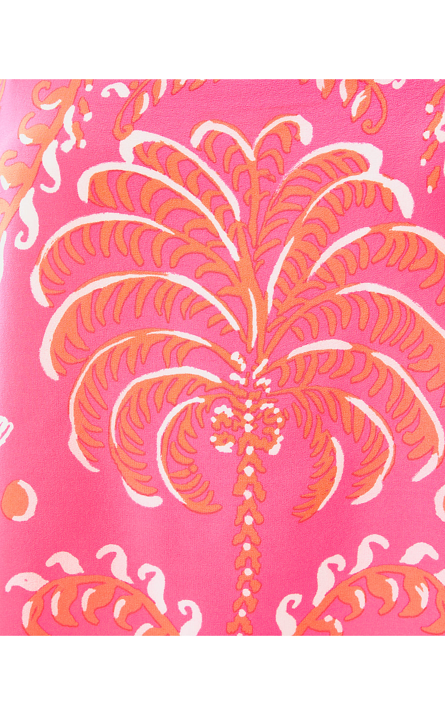 JESSLYN TOP, SUNKISSED PINK BREEZY PALM ENGINEERED WOVEN TOP