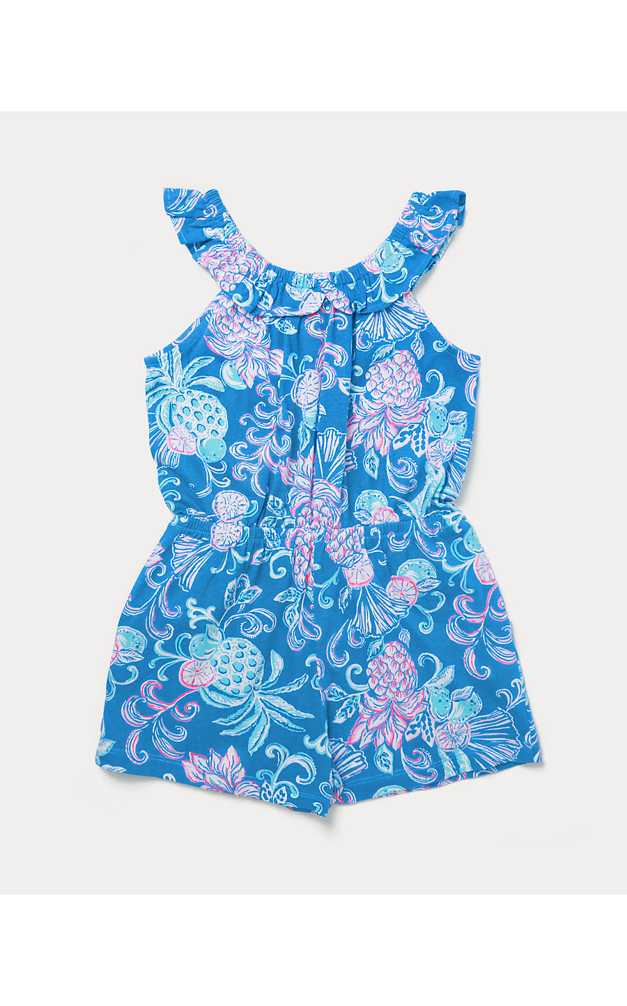 YARDLEY ROMPER, SUNWASHED BLUE CITRUS CRUSH