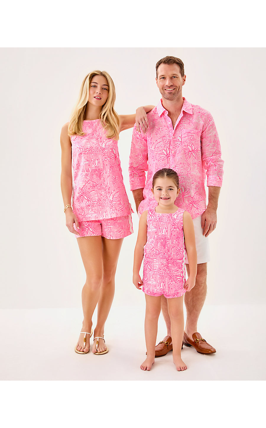 MINI ROMEY SHIFT SET, CONCH SHELL PINK PENNYS PLAYGROUND