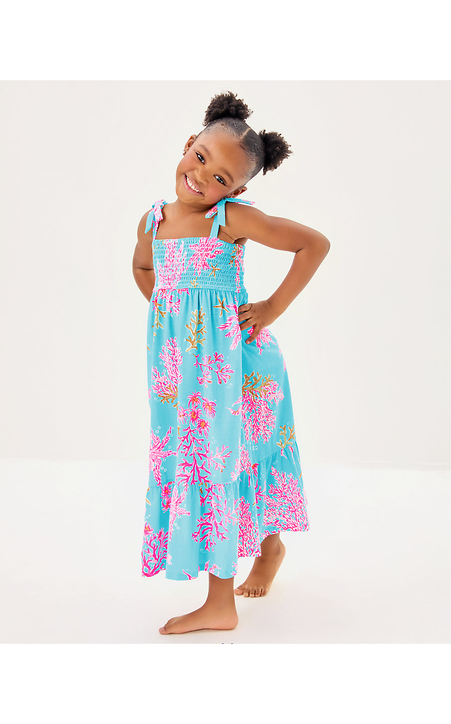 maxi dress mini MINI KAILUA MAXI DRESS, MULTI ROYAL CORAL – Palm Place