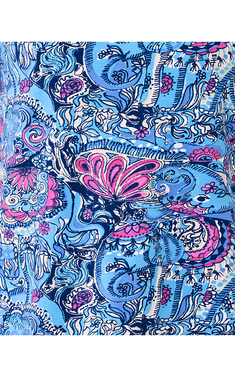 KEY WEST TOP, MULTI PAISLEY PARADE