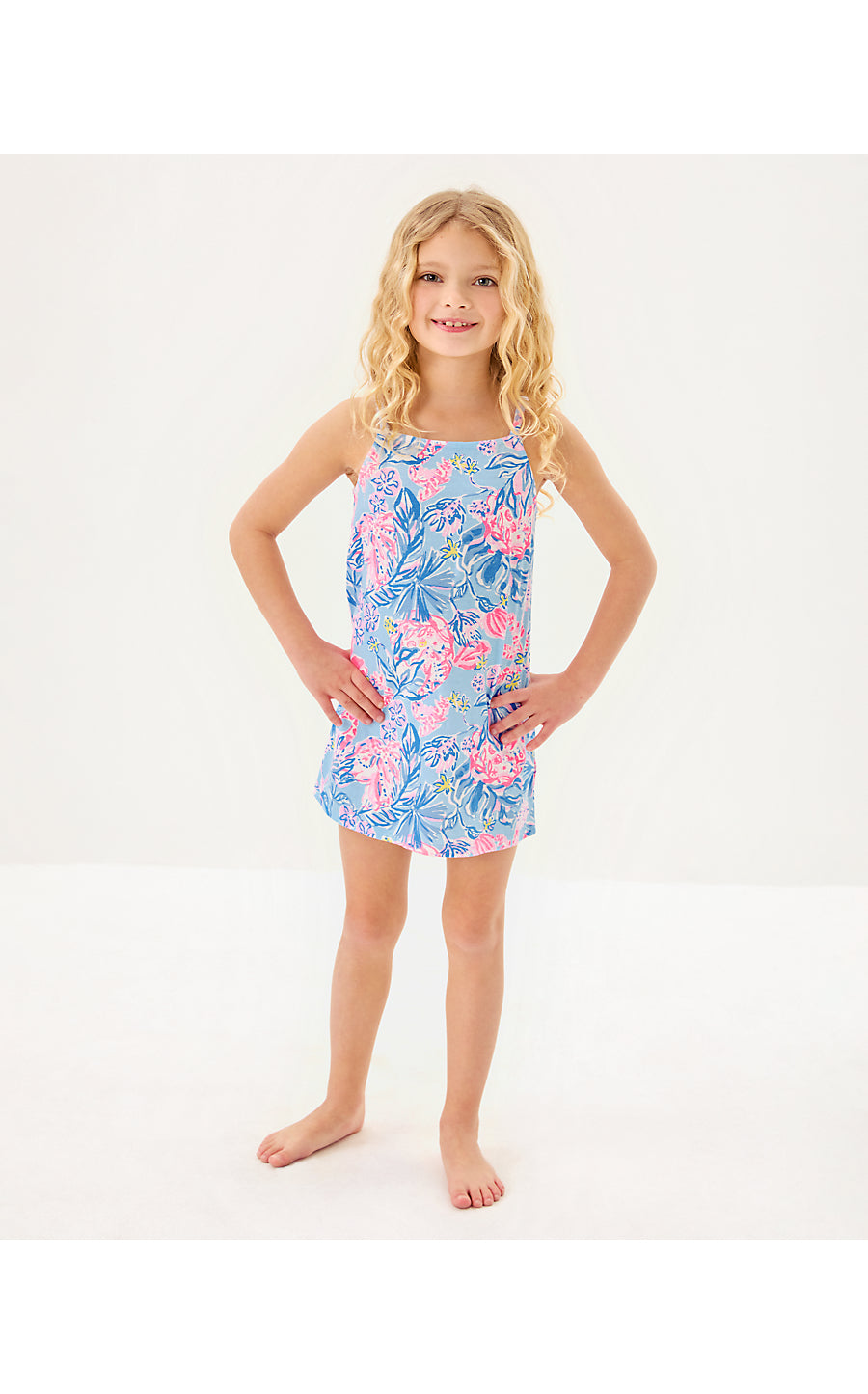 MINI KYLEIGH DRESS, MULTI ELEPHANT SPLASH