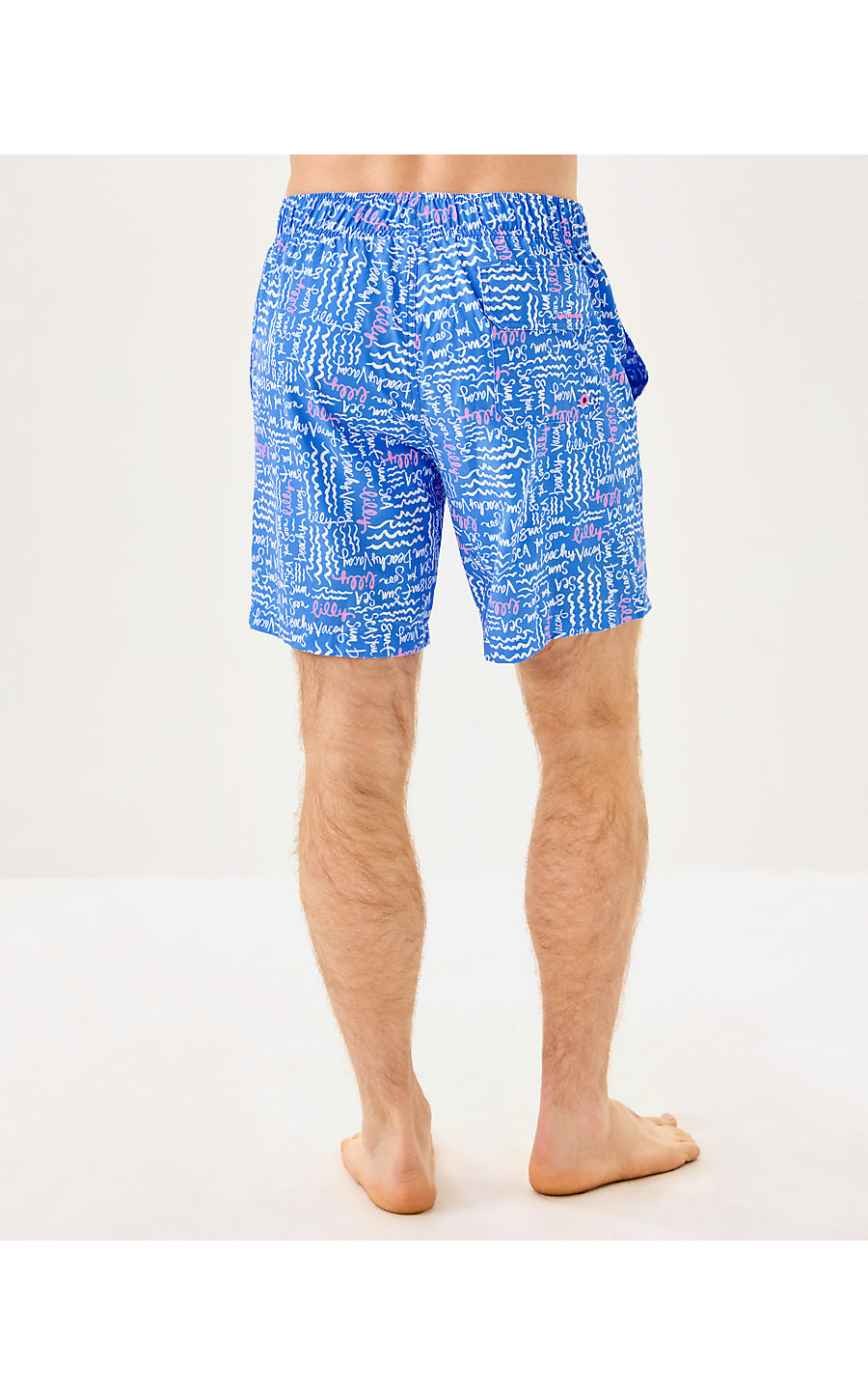 MENS STUFF DEL LAGO SWIM TRUNK, SUNWASHED BLUE SEACRETS