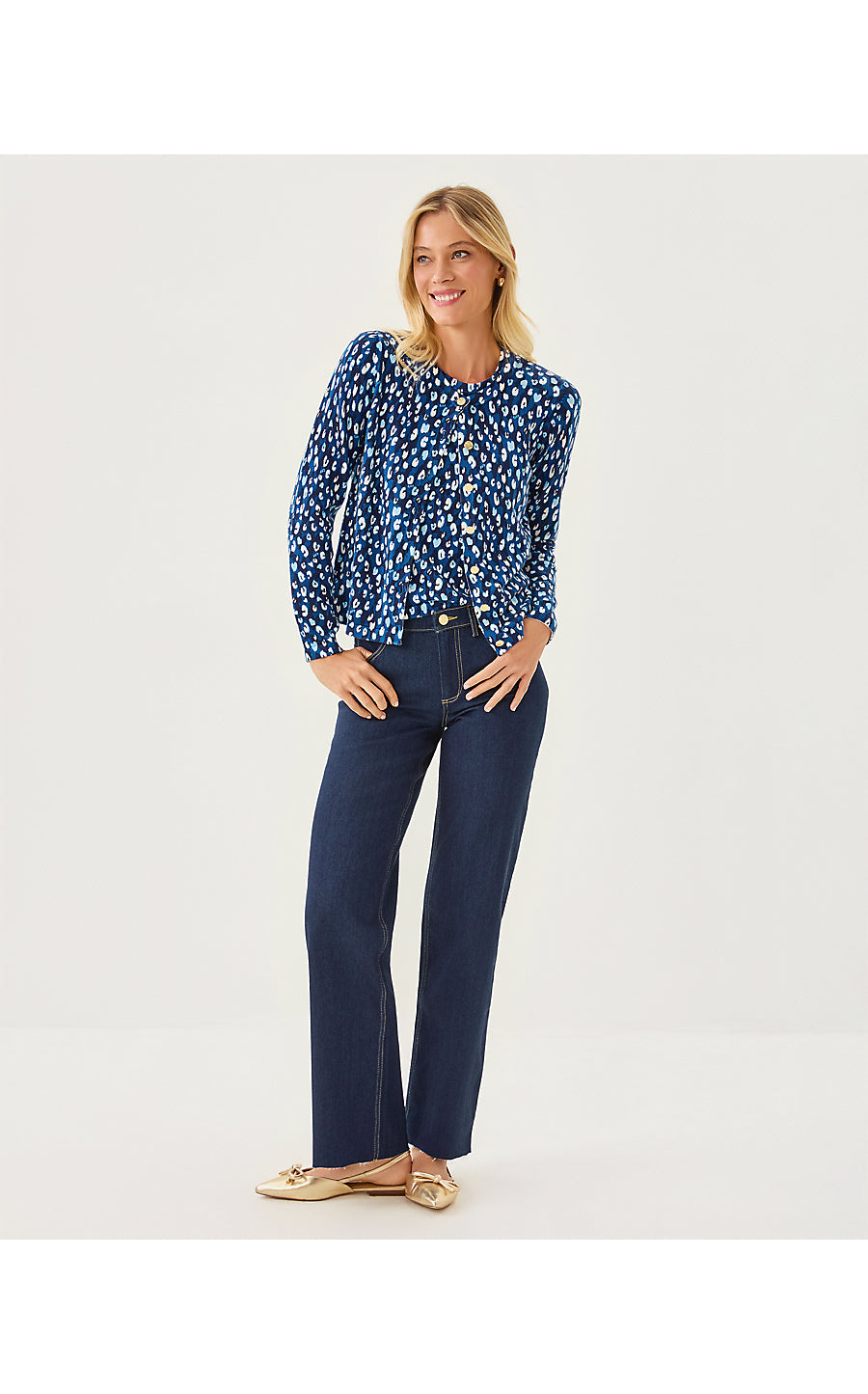 FAIRLEY CARDIGAN, STARLIGHT NAVY YOURE AN ANIMAL