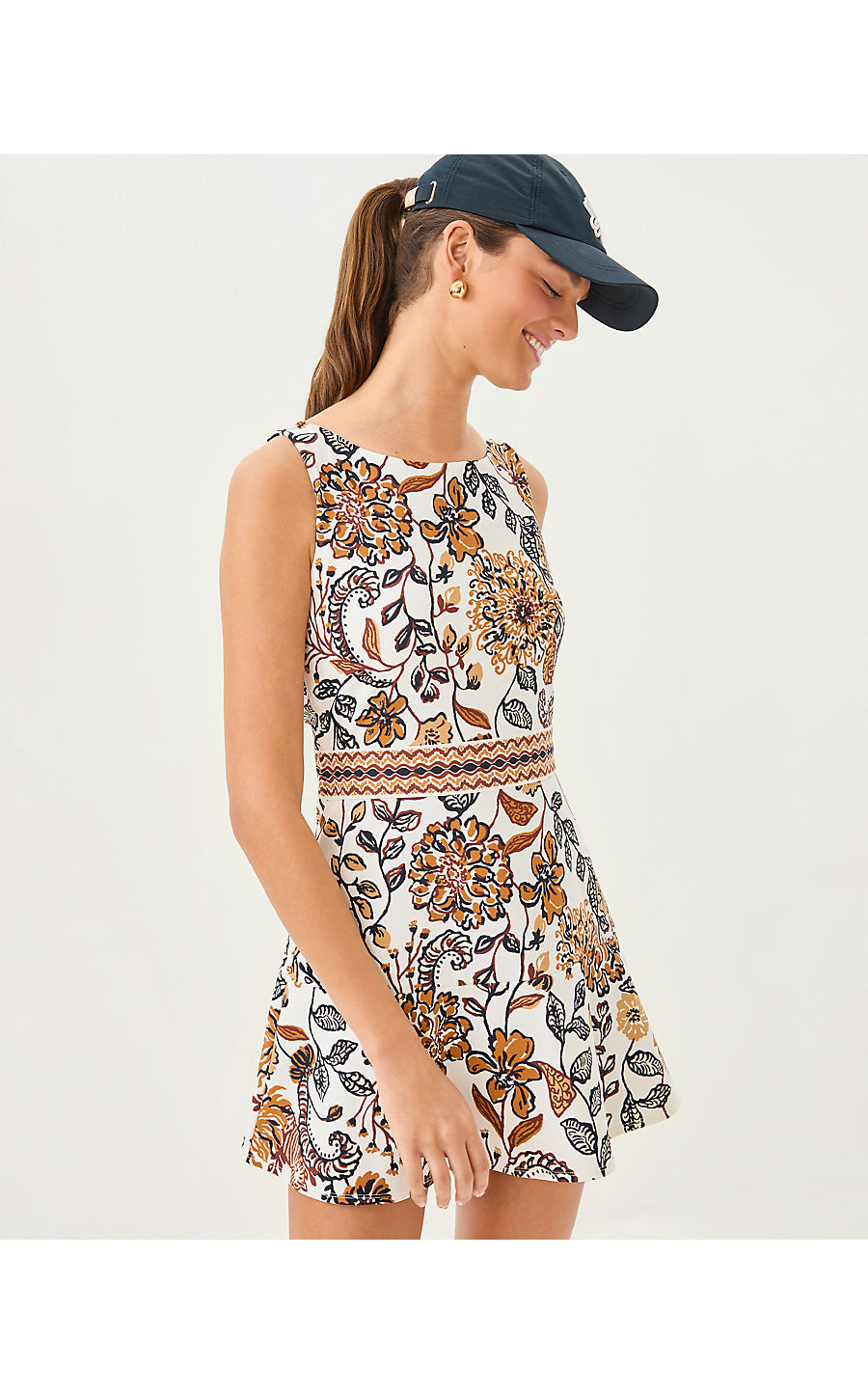 FRESH SQUEEZE ACTIVE DRESS, COCONUT TAKE MEOWT ENGINEERED LUXLETIC DRESS
