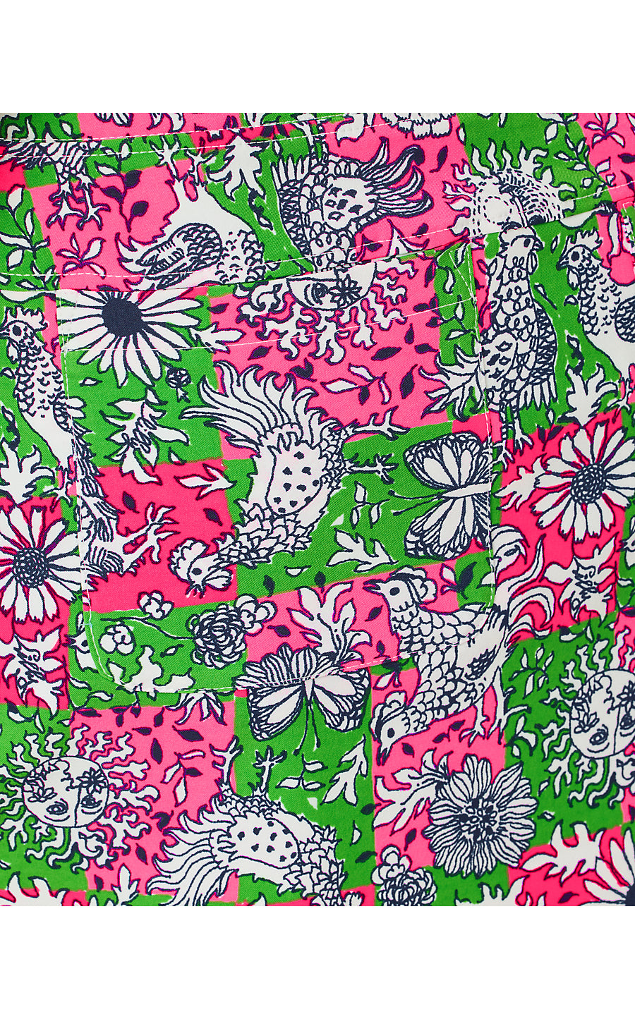 MONICA 15" SKORT UPF 50+, CHERRY BLOSSOM PINK LIL CHICKEN CHECK GOLF