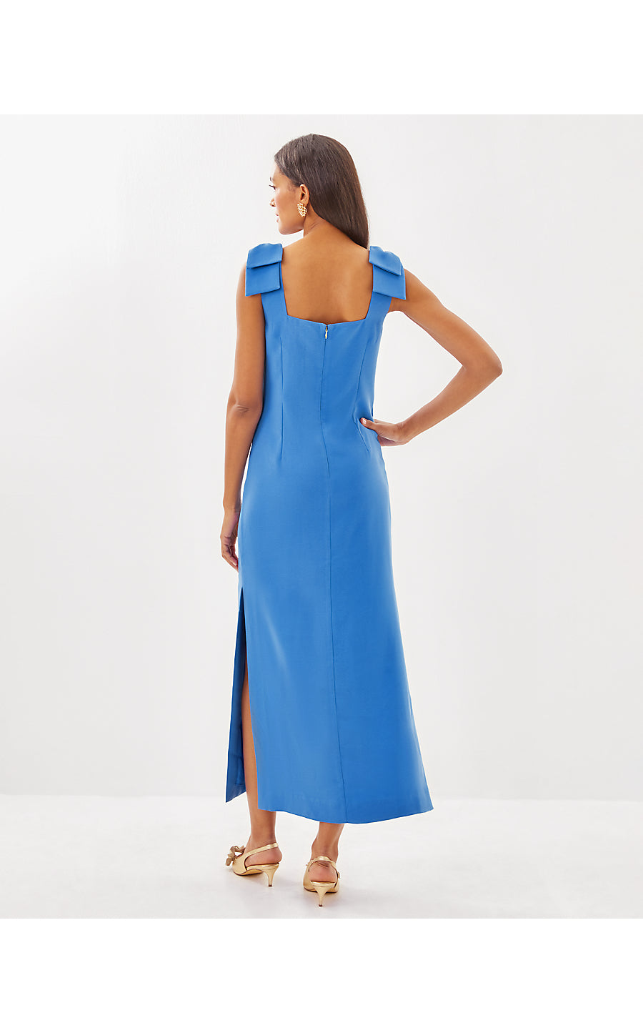 BERNICE MAXI DRESS, SUNWASHED BLUE