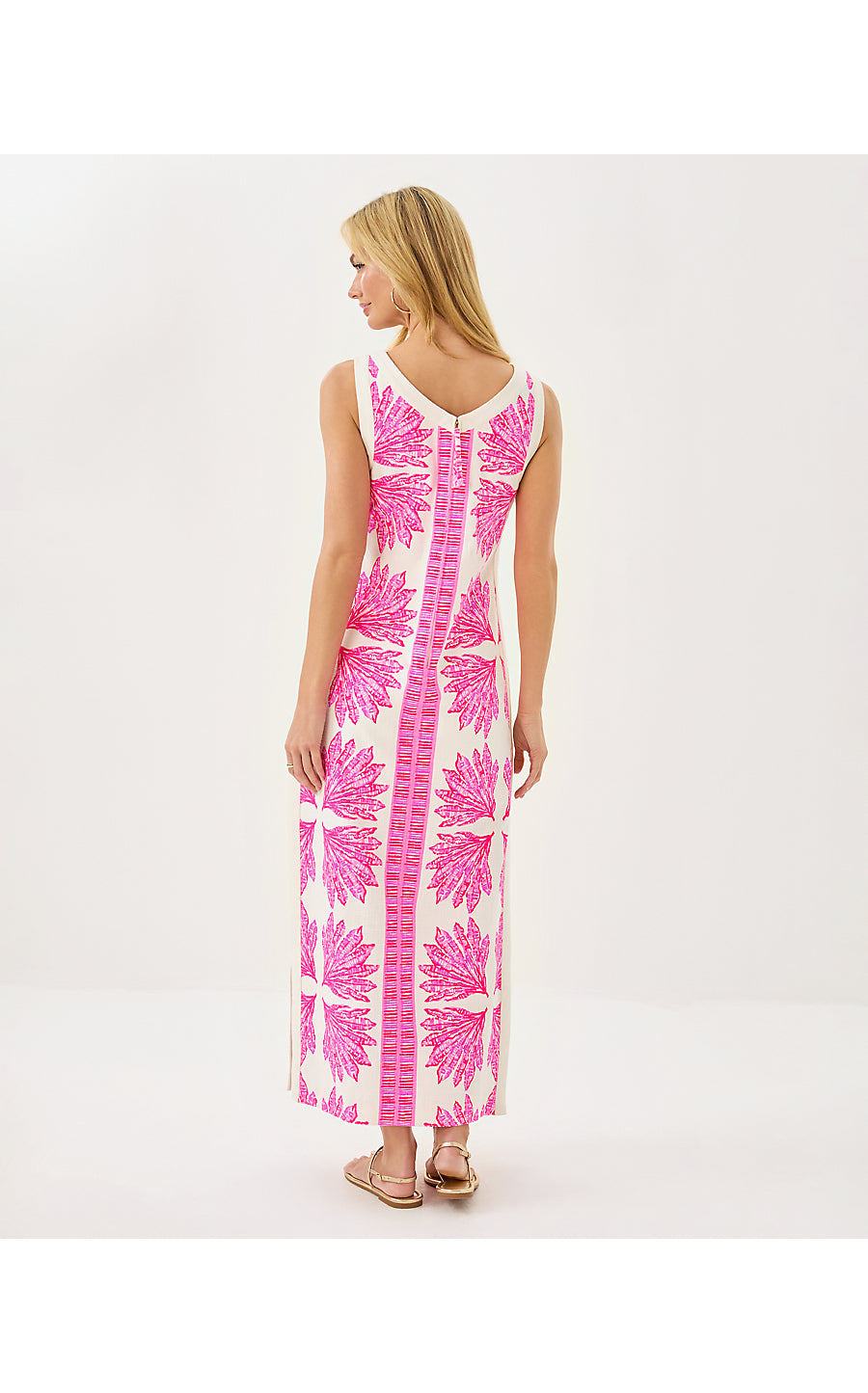 ELEANORA MAXI SHIFT ROMPER, PINK BLISS SHADY BABE ENGINEERED ROMPER
