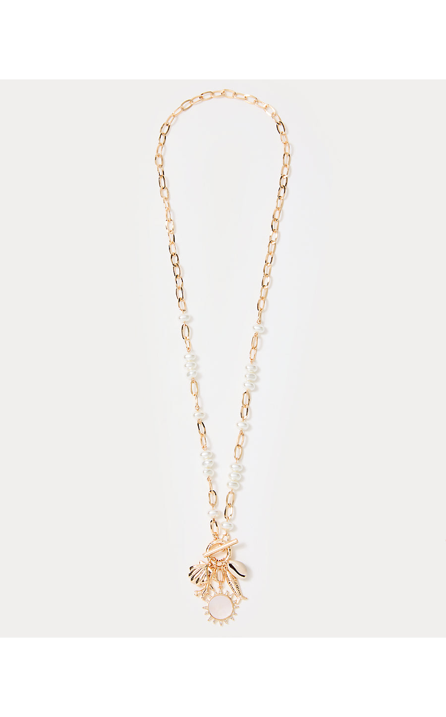 SUNBATHERS BLISS NECKLACE, GOLD METALLIC