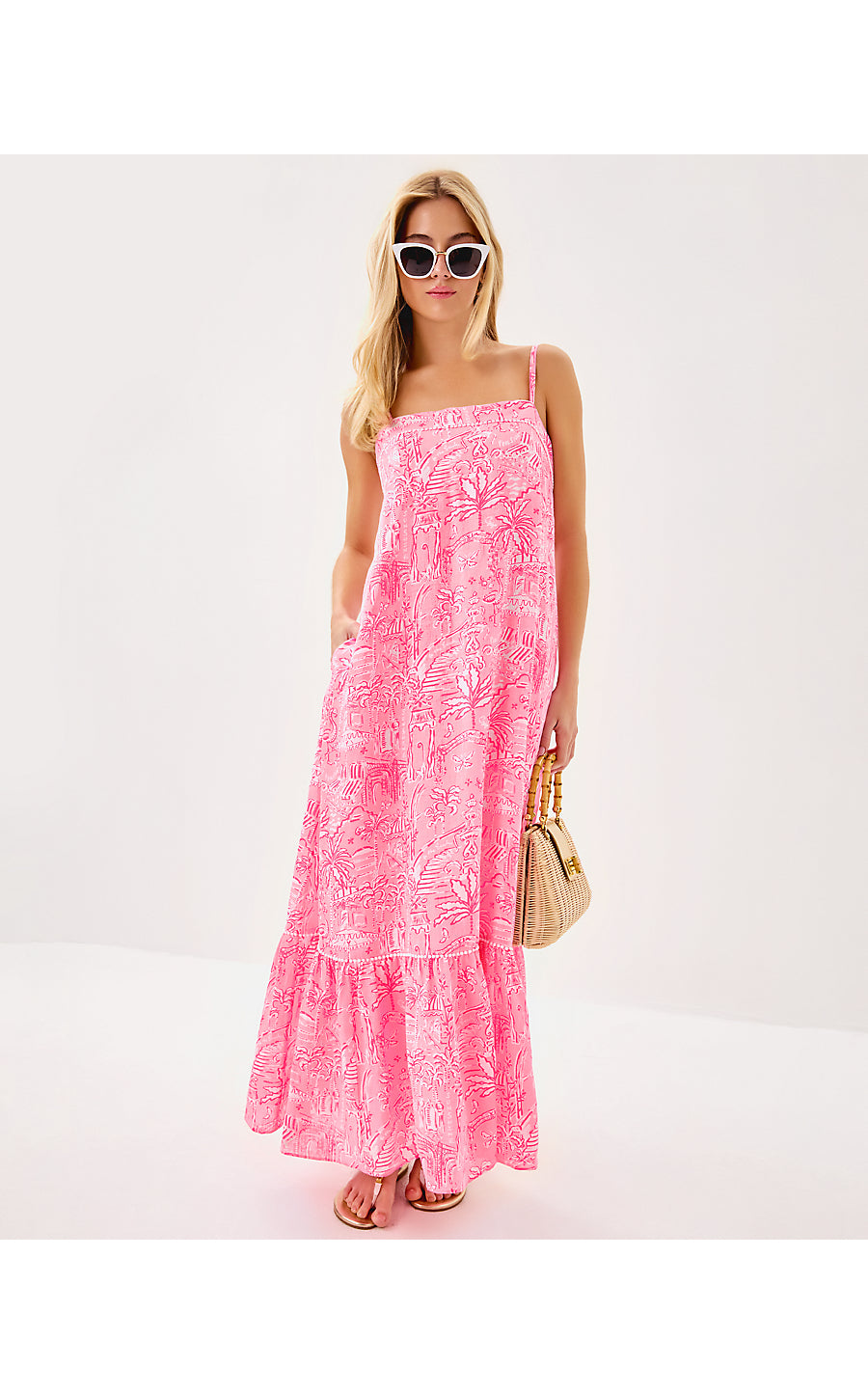 Lilly Pulitzer Rozalie Linen Maxi Dress - Conch Shell Pink Pennys Playground Lilly Pulitzer Rozalie Linen Maxi Dress - Conch Shell Pink Pennys Playground