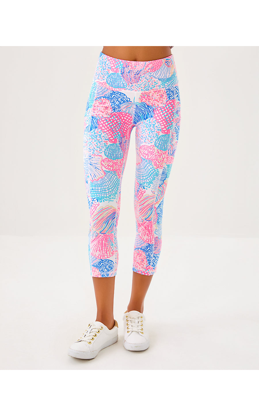 WEEKENDER HIGH RISE CROP UPF 50+, MULTI ROAR OF THE SEAS