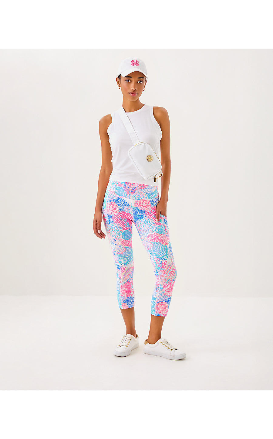 WEEKENDER HIGH RISE CROP UPF 50+, MULTI ROAR OF THE SEAS