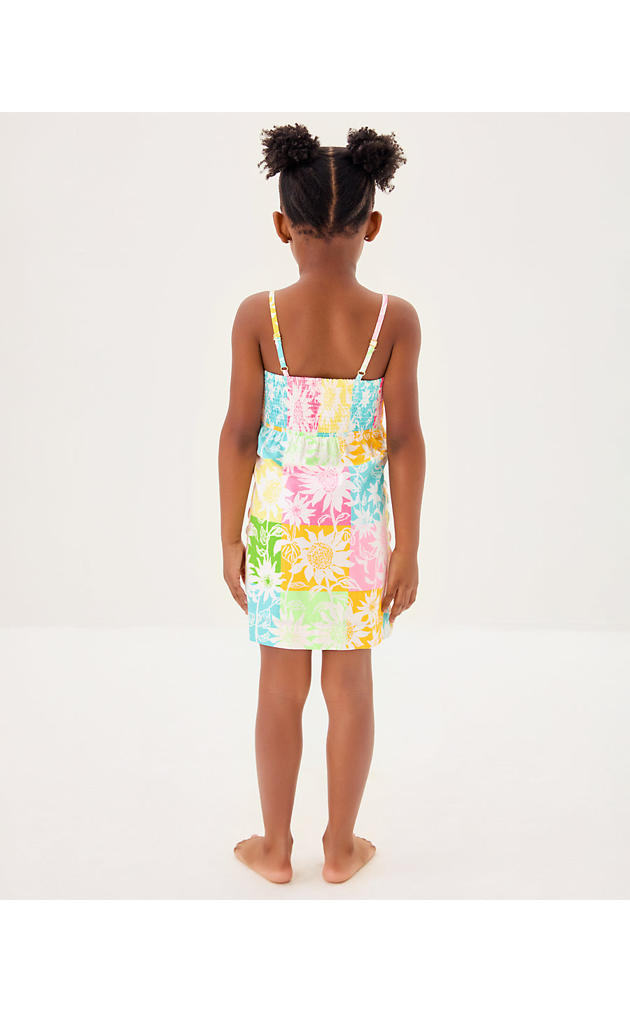 MINI SHELLI DRESS, MULTI VIA SUNNY SUNFLOWERS