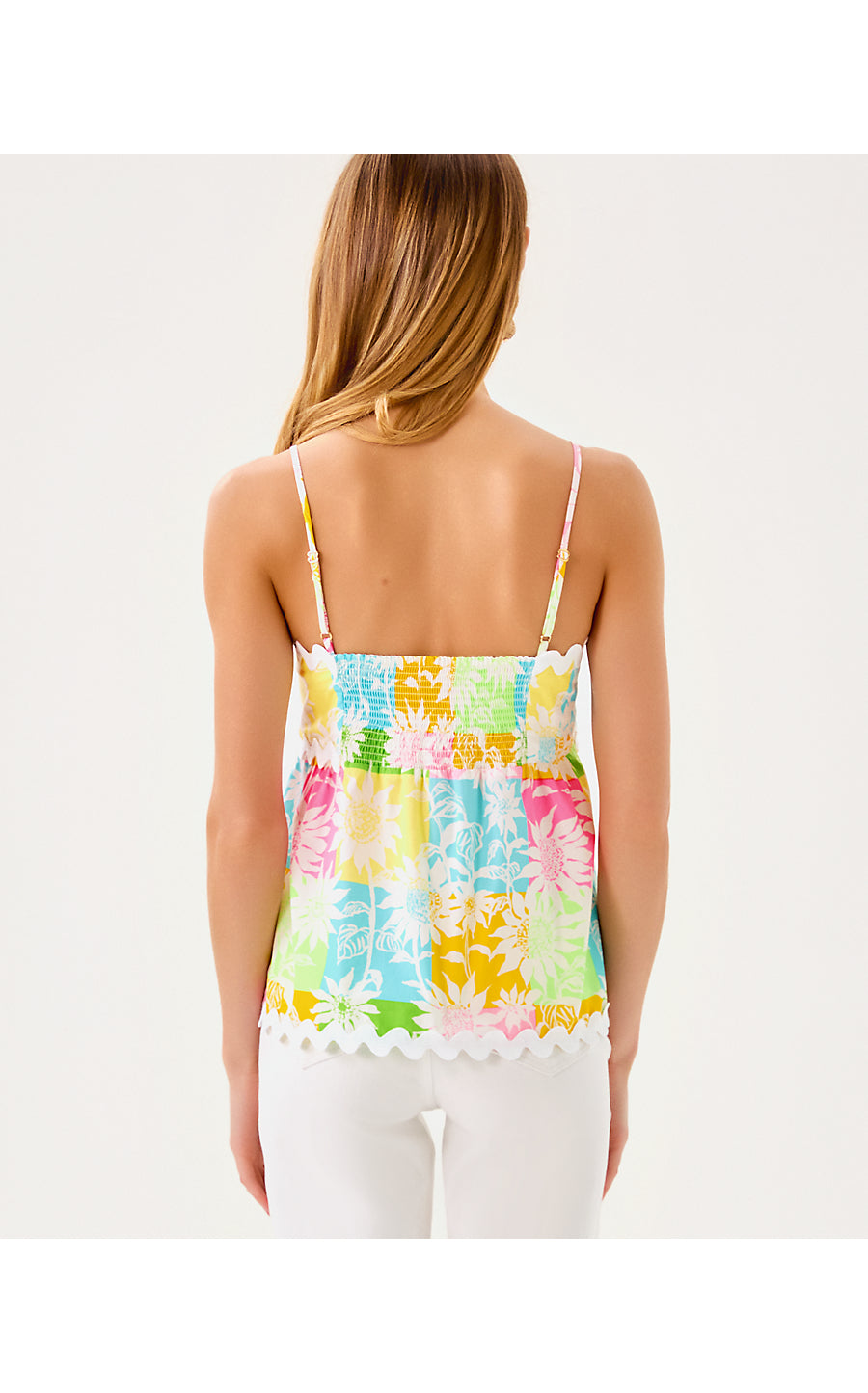 JAYDIS TOP, MULTI VIA SUNNY SUNFLOWERS