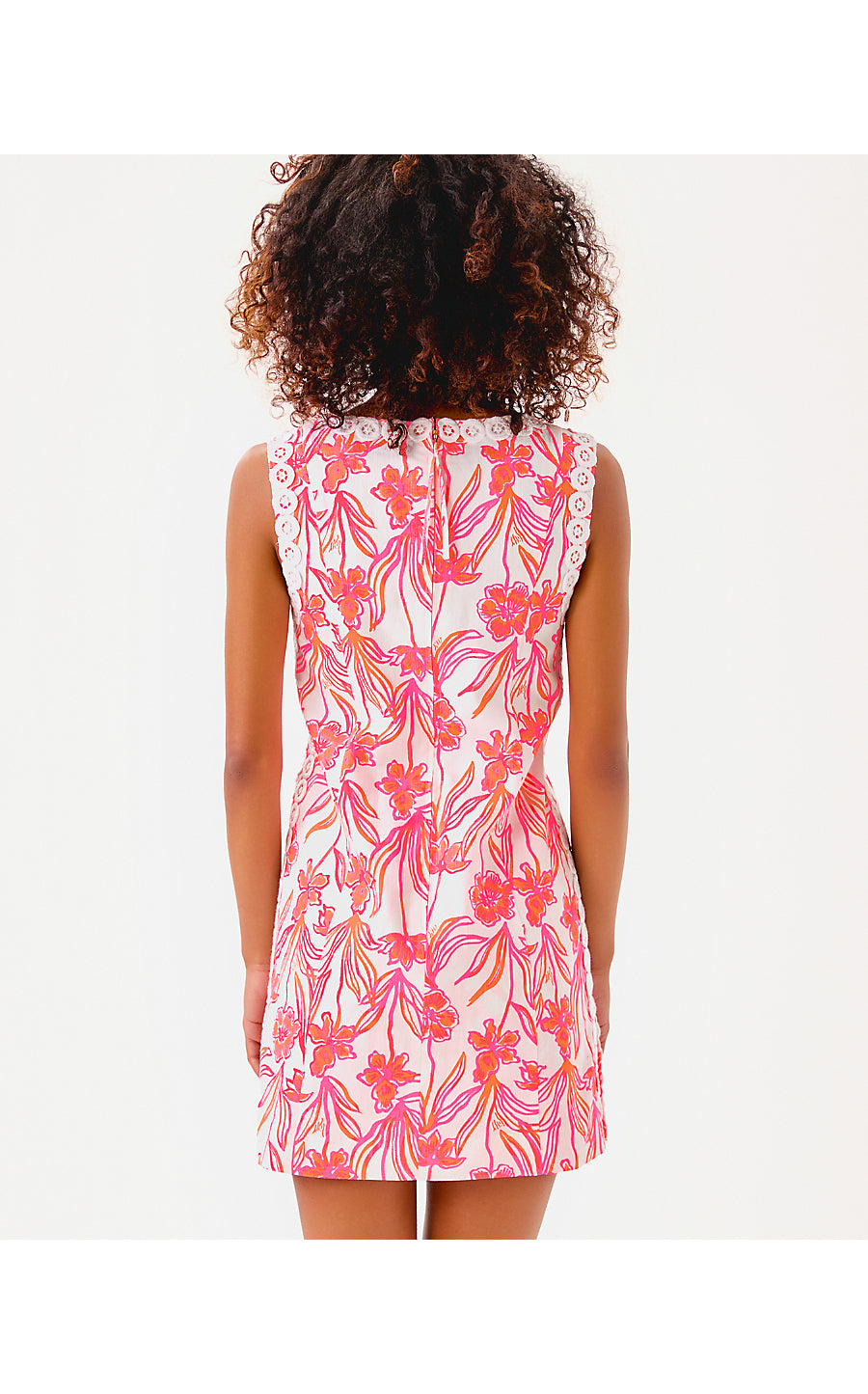 SADIE SHIFT ROMPER, RESORT WHITE LOVELY LONG STEMS