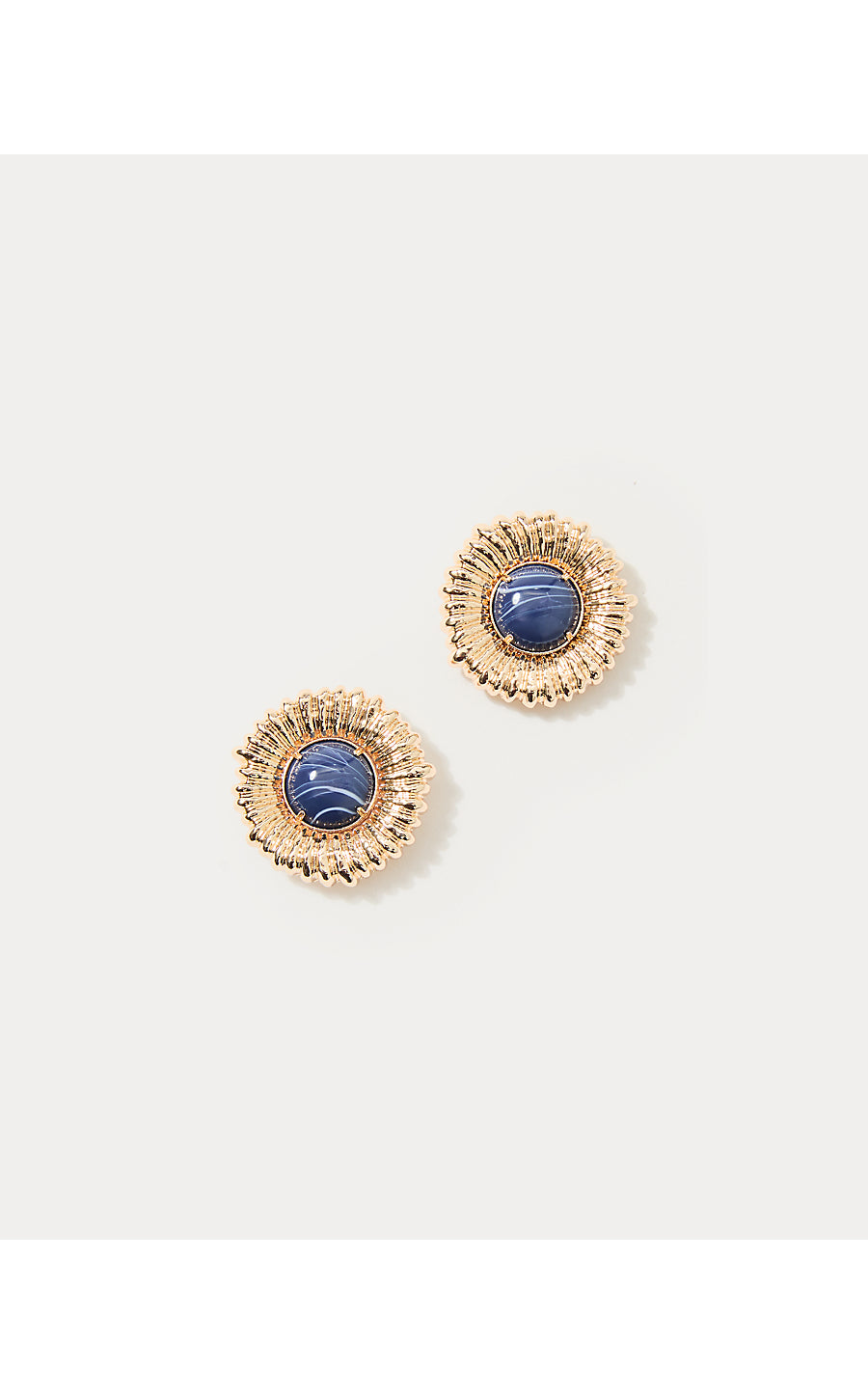 ONE FINAL FLING STUD EARRING, STARLIGHT NAVY