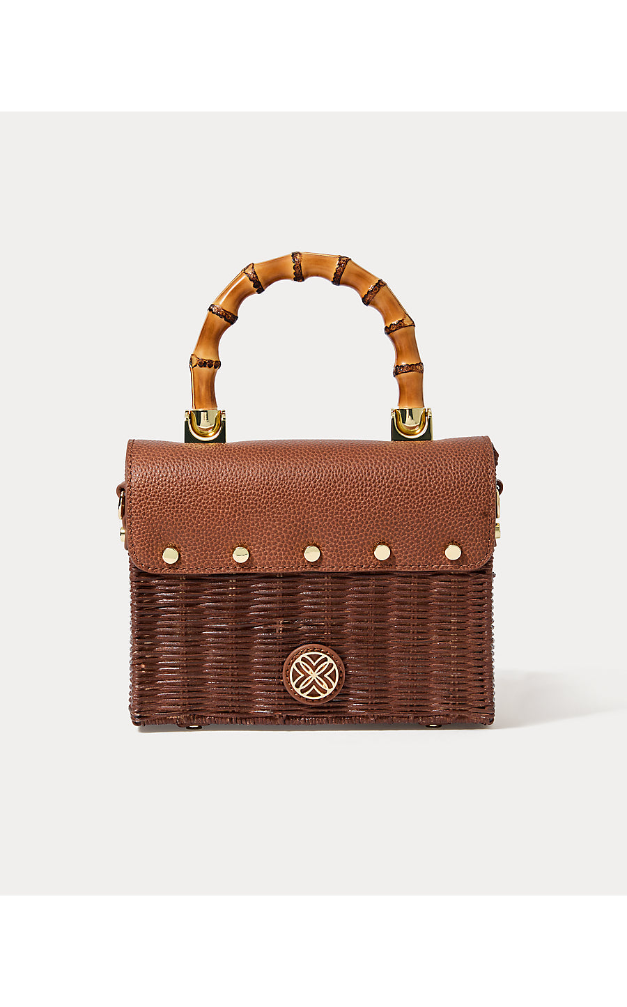 MAURA WICKER TOP HANDLE, BROWN