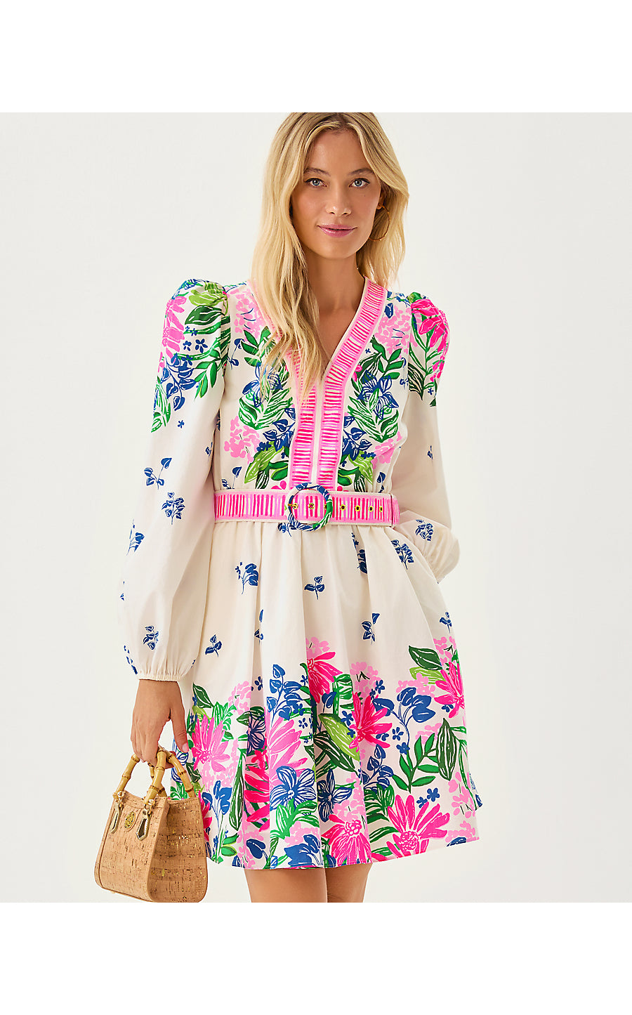 CHYANNA DRESS, MULTI ENDLESS SUMMERS ENGINEERED WOVEN DRESS
