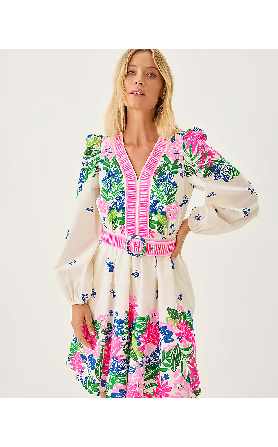 CHYANNA DRESS, MULTI ENDLESS SUMMERS ENGINEERED WOVEN DRESS