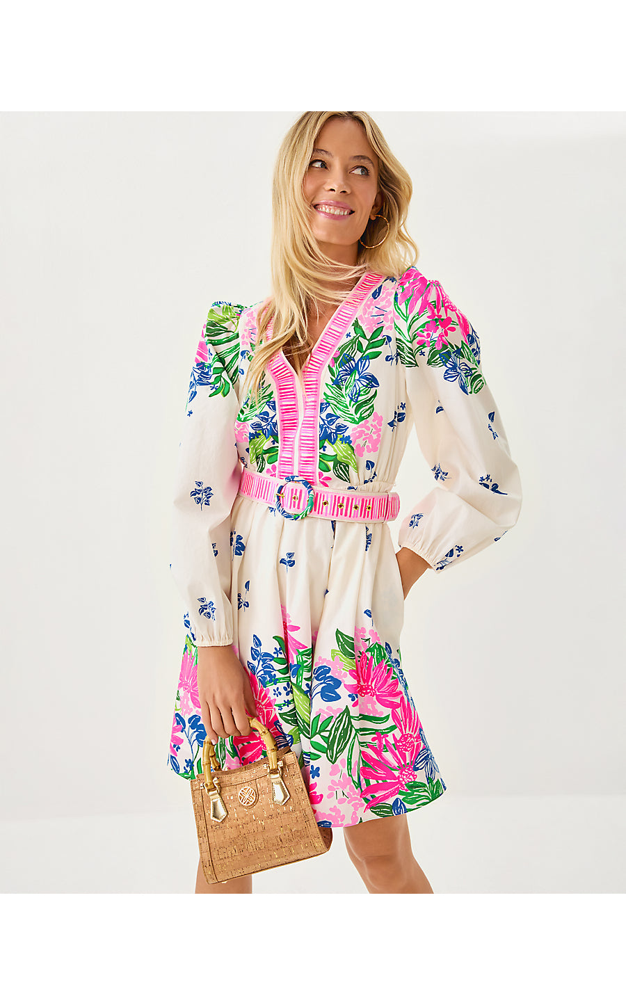 CHYANNA DRESS, MULTI ENDLESS SUMMERS ENGINEERED WOVEN DRESS