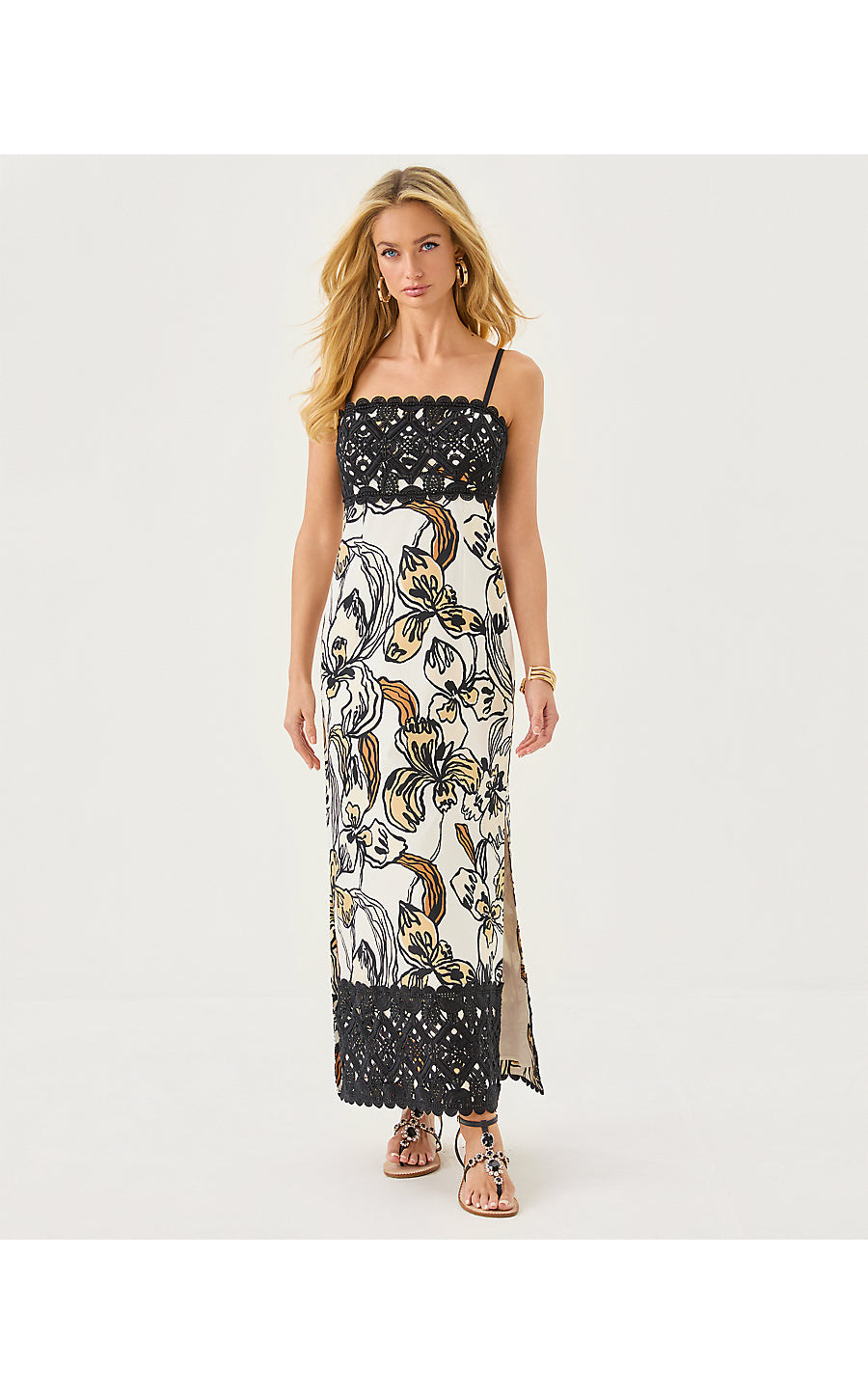 Lilly Pulitzer Vena Stretch Maxi Dress - Coconut Oversized IRISISTABLE Lilly Pulitzer Vena Stretch Maxi Dress - Coconut Oversized IRISISTABLE