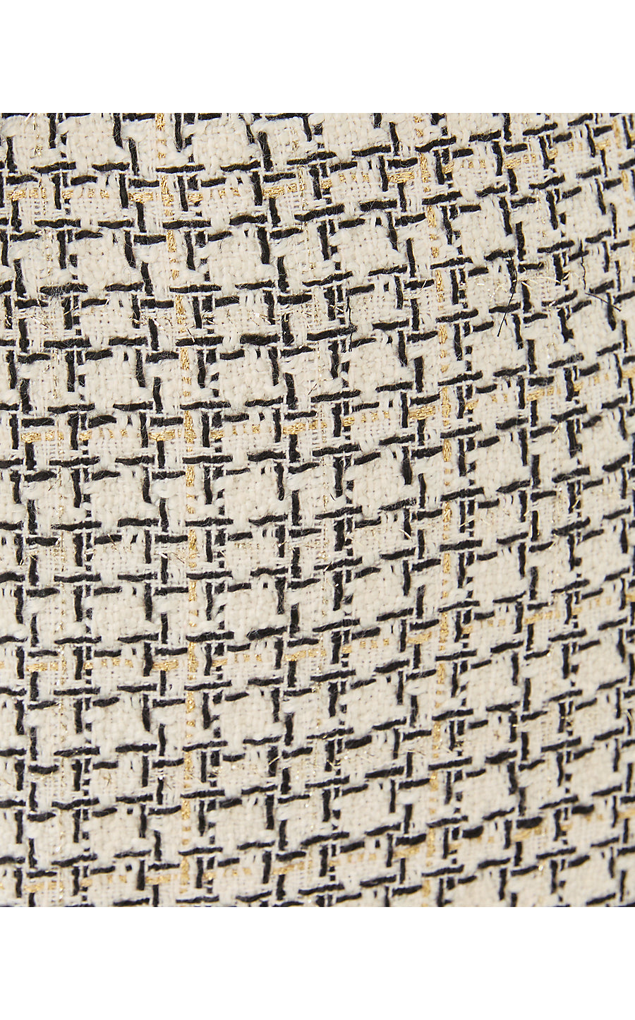 SARISSA BOUCLE SHORT, COCONUT LUREX HOUNDSTOOTH BOUCLE