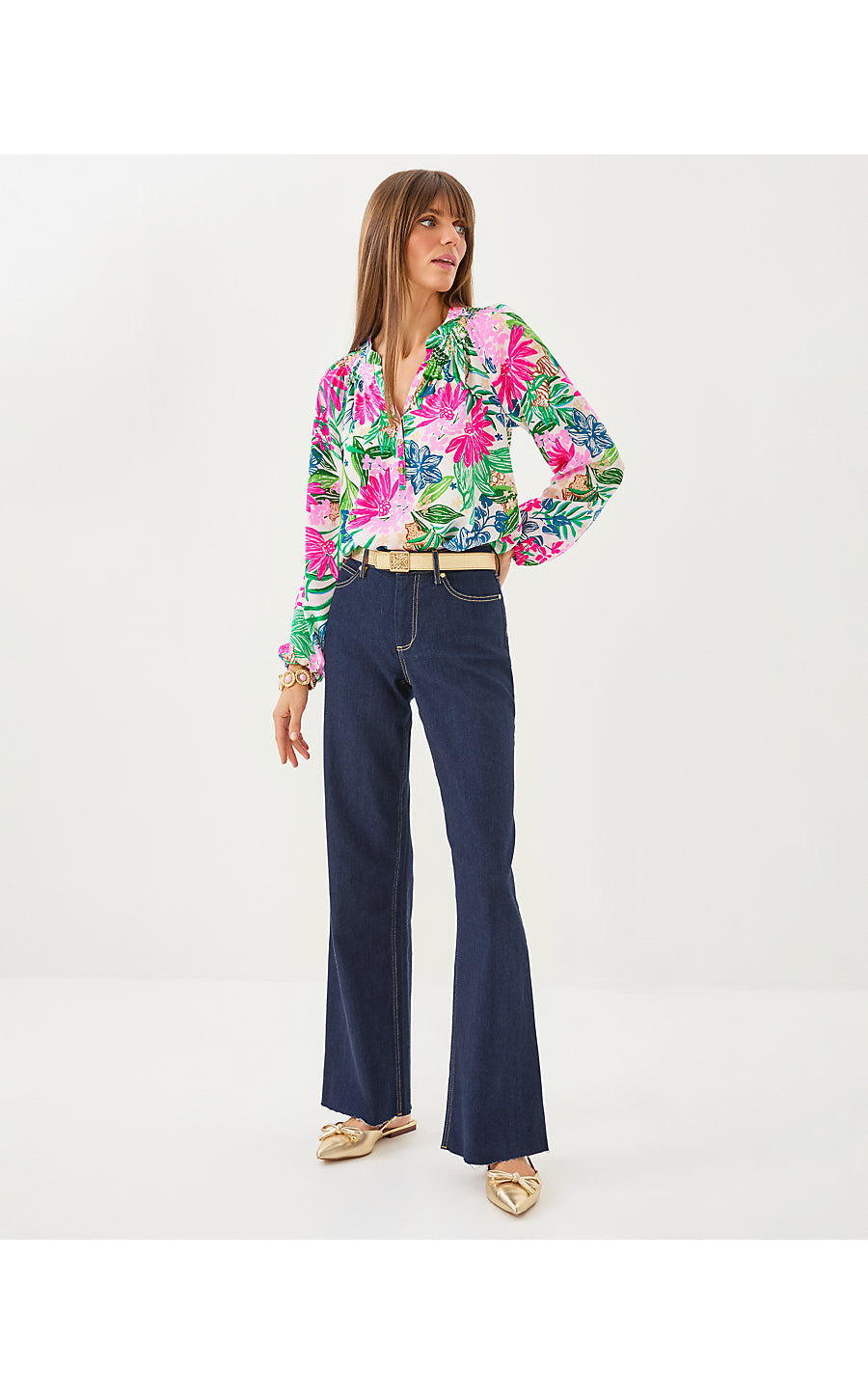 ANISTON HIGH RISE STRAIGHT LEG JEAN, DARK WASH