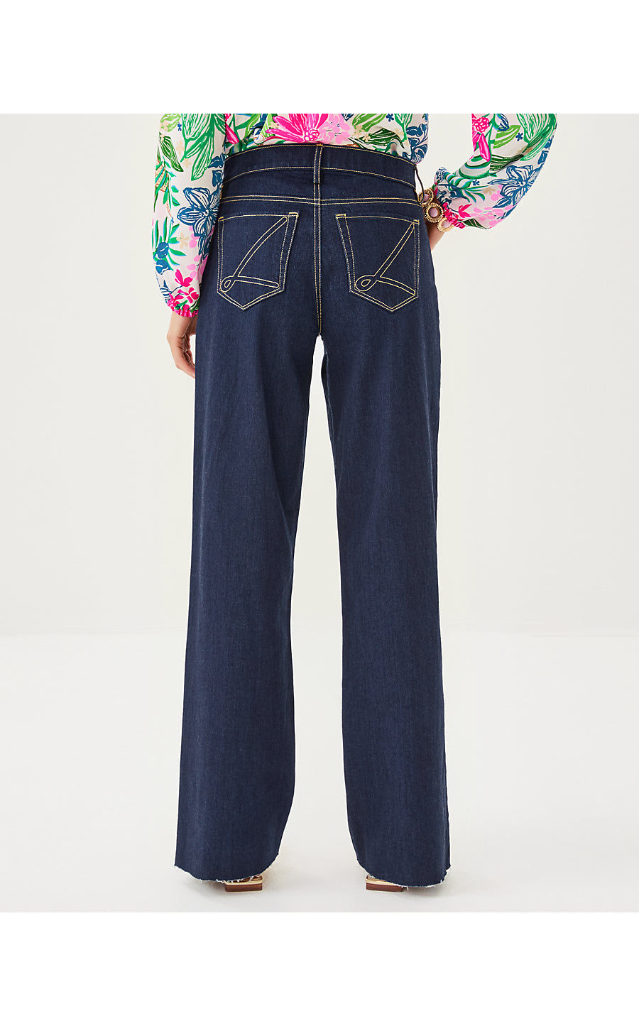 ANISTON HIGH RISE STRAIGHT LEG JEAN, DARK WASH