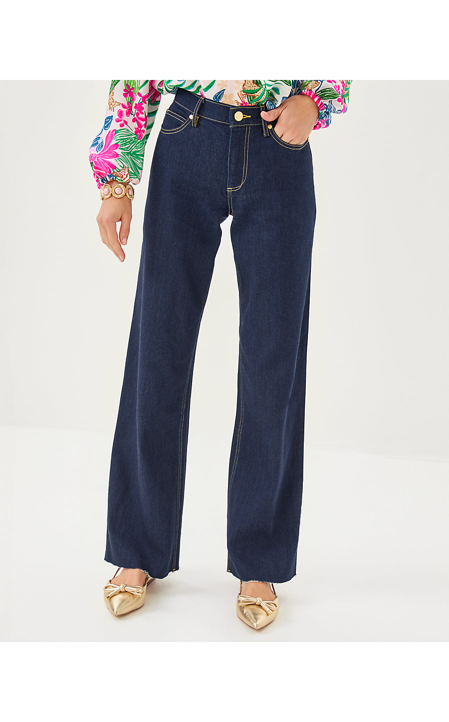 ANISTON HIGH RISE STRAIGHT LEG JEAN, DARK WASH