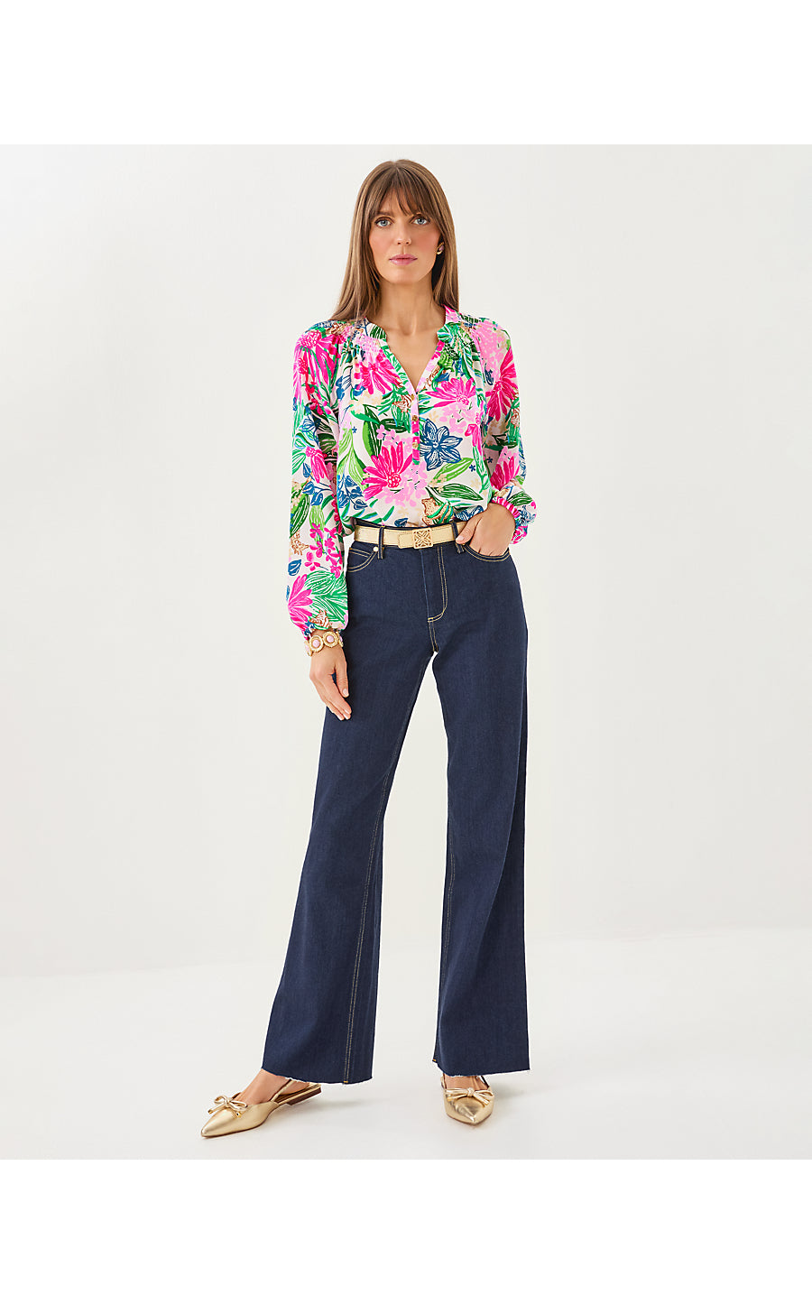 ANISTON HIGH RISE STRAIGHT LEG JEAN, DARK WASH