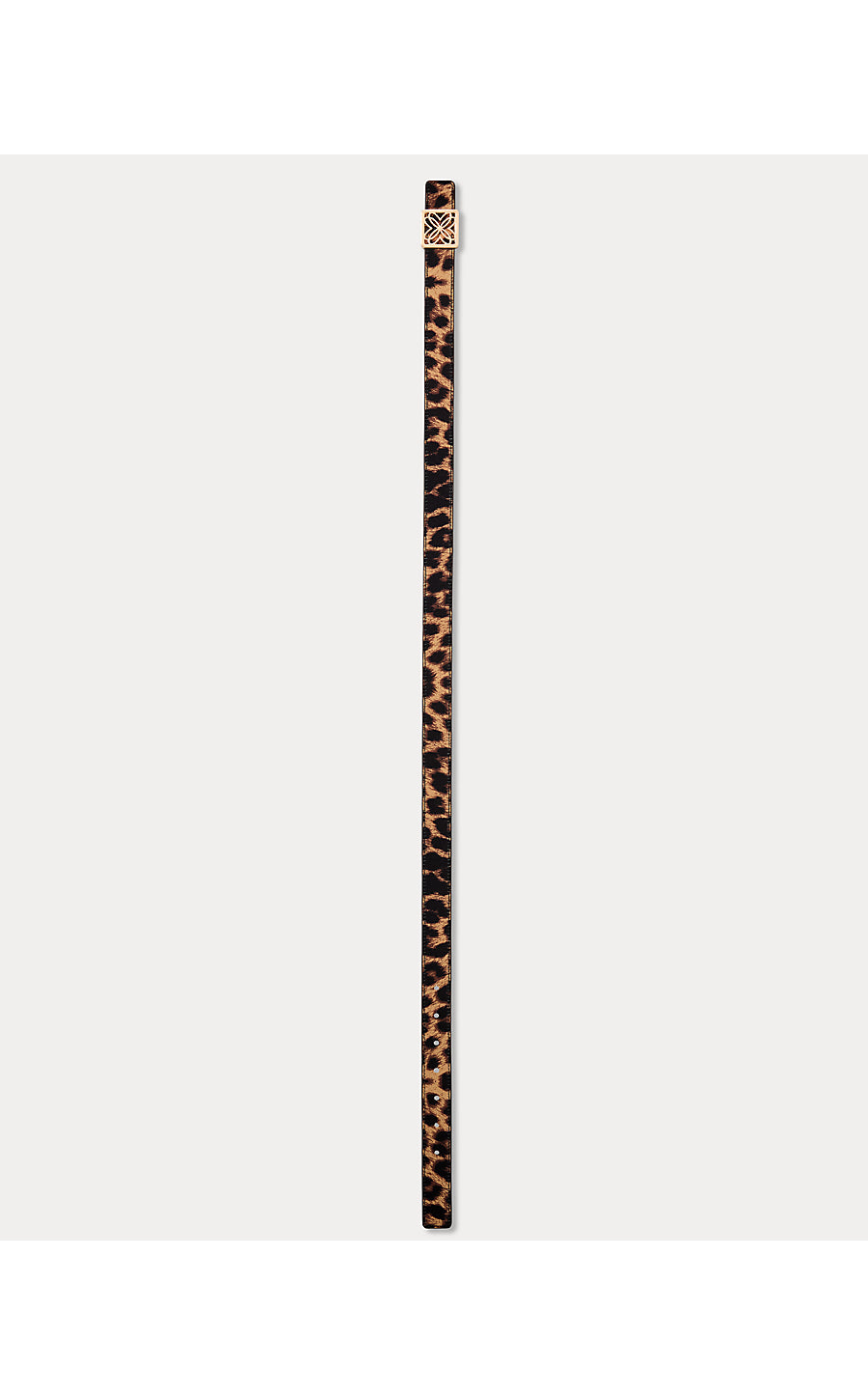 LP SKINNY LOGO BELT, MULTI LEOPARD FAILLE ACCESSORIES