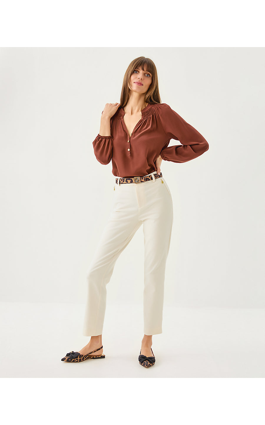 LP SKINNY LOGO BELT, MULTI LEOPARD FAILLE ACCESSORIES