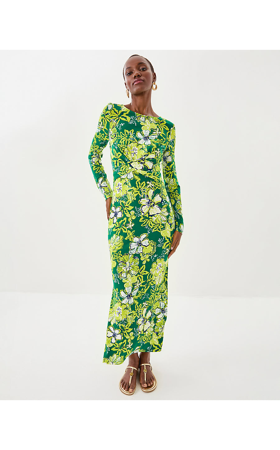 ALESSANI MAXI DRESS, FIDDLE LEAF GREEN ONCE AND FLORAL Palm Place ALESSANI MAXI DRESS, FIDDLE LEAF GREEN ONCE AND FLORAL Palm Place