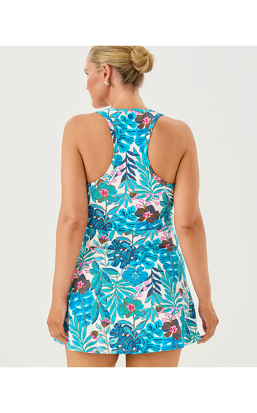 FOREHAND ACTIVE DRESS UPF 50+, BREEZY AQUA BEST FRONDS FOREVER