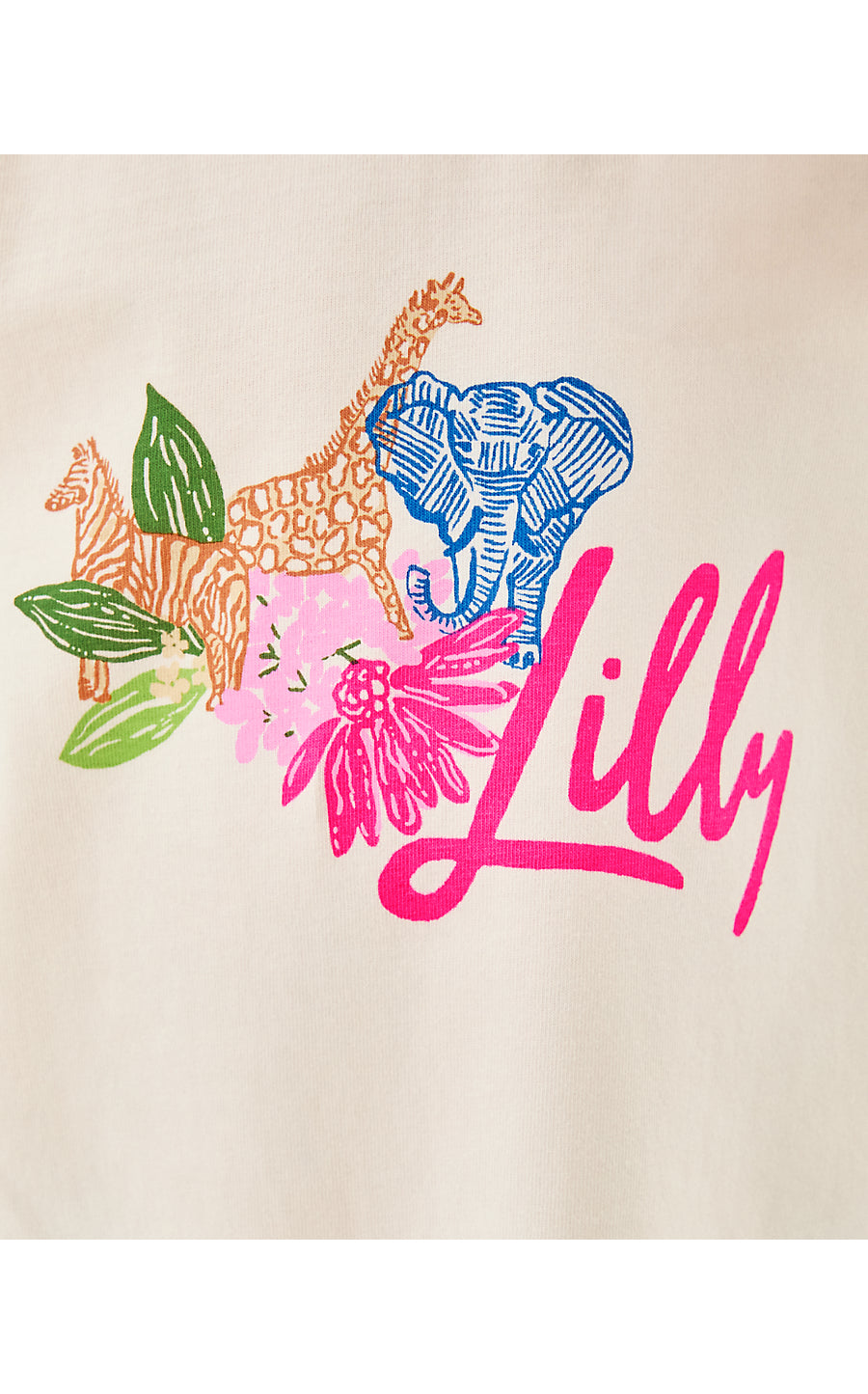 MINI JANSEN LONG SLEEVED DRESS, MULTI ENDLESS ANIMALS SUMMER GRAPHIC CHILDRENS
