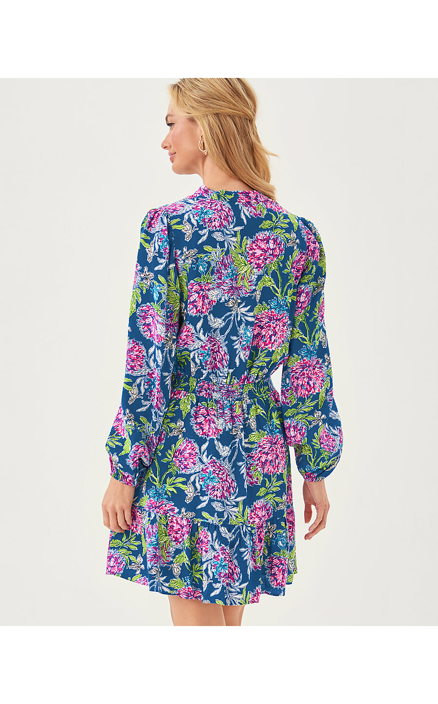 AXTON DRESS, MULTI DAHLIA LICIOUS